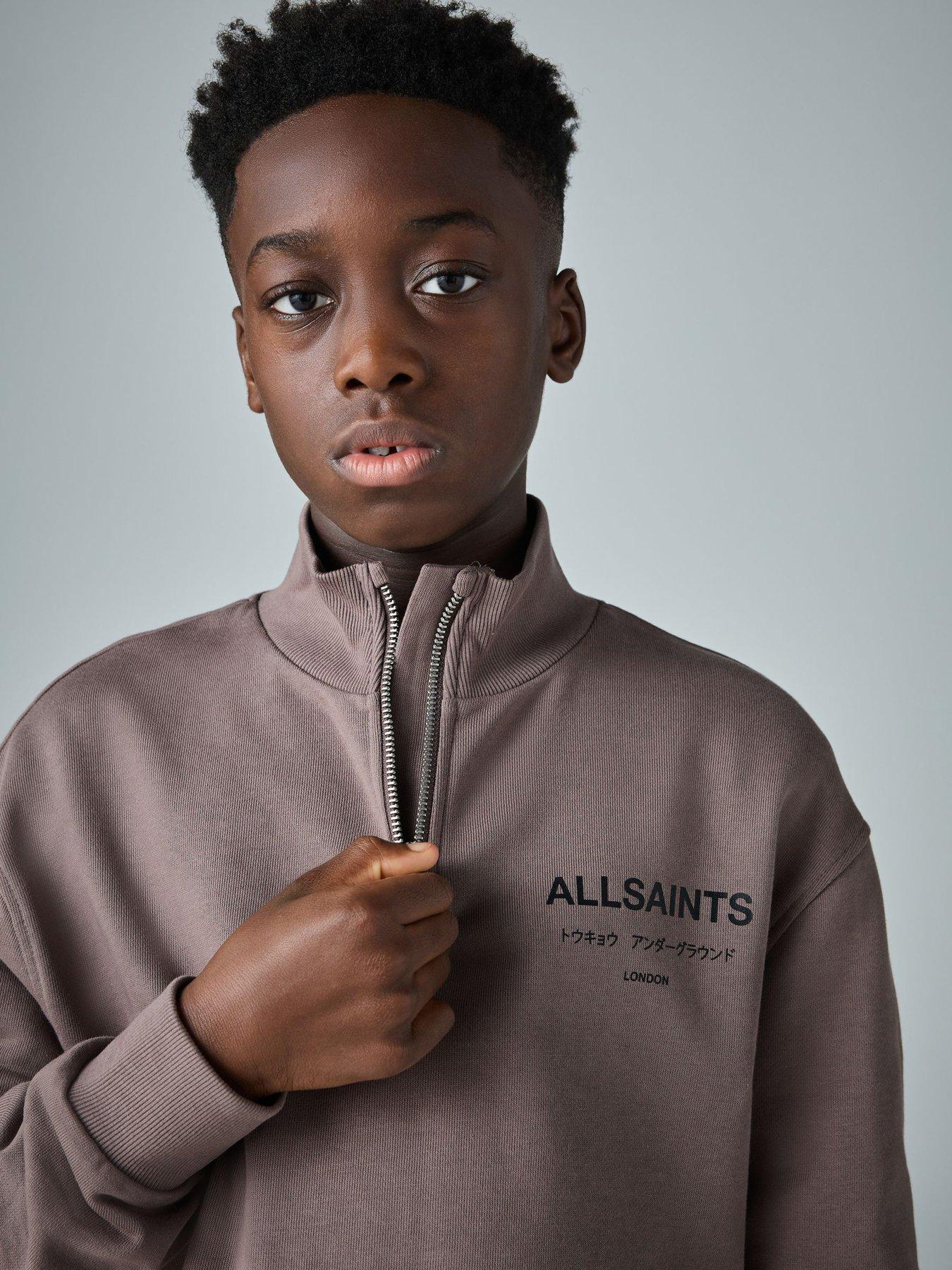 smallsaints-boys-funnel-zip-neck-sweatshirt-brownoutfit