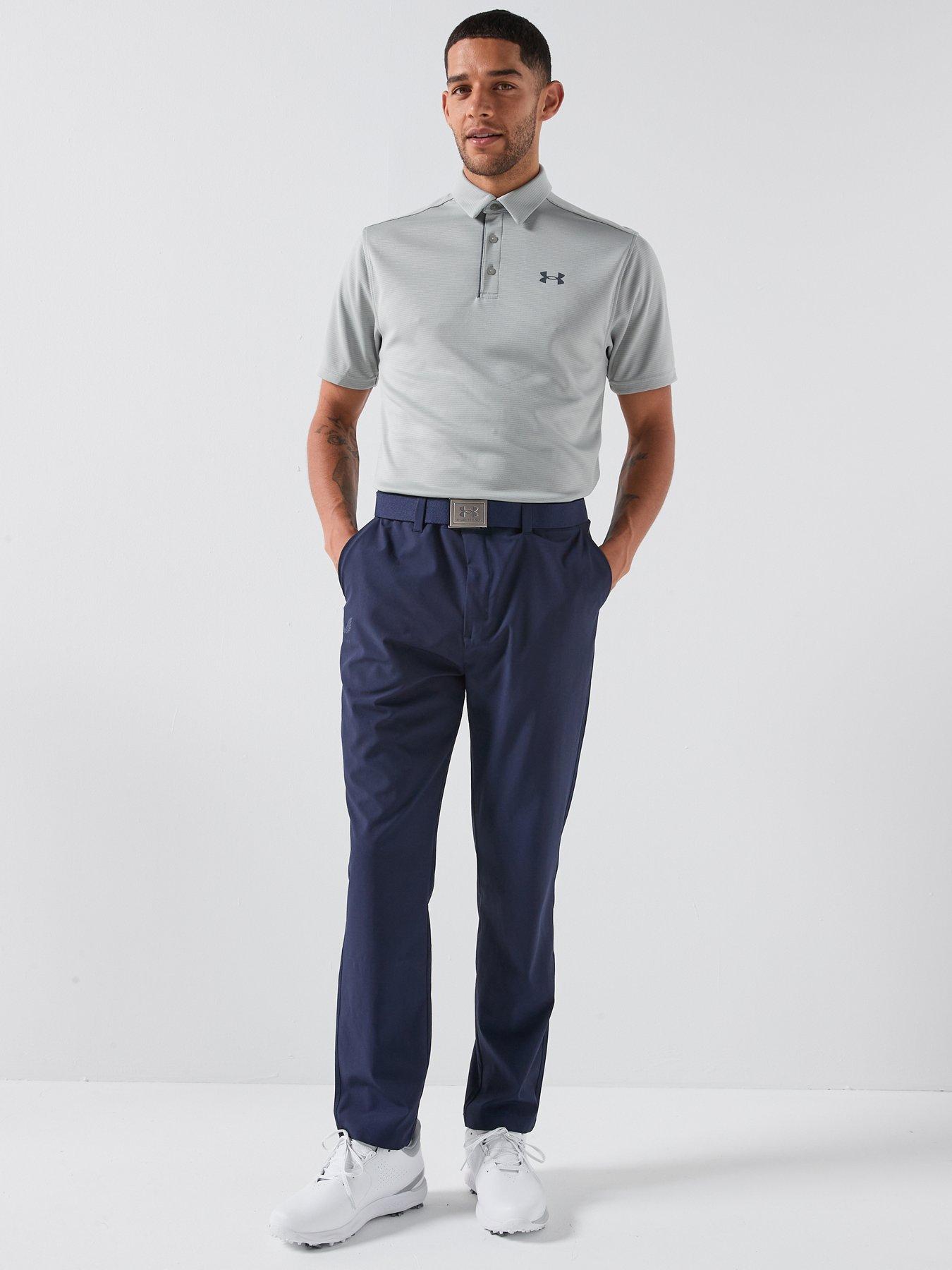 Image 3 of 5 of UNDER ARMOUR Mens Golf Tech Short Sleeve Polo - Grey