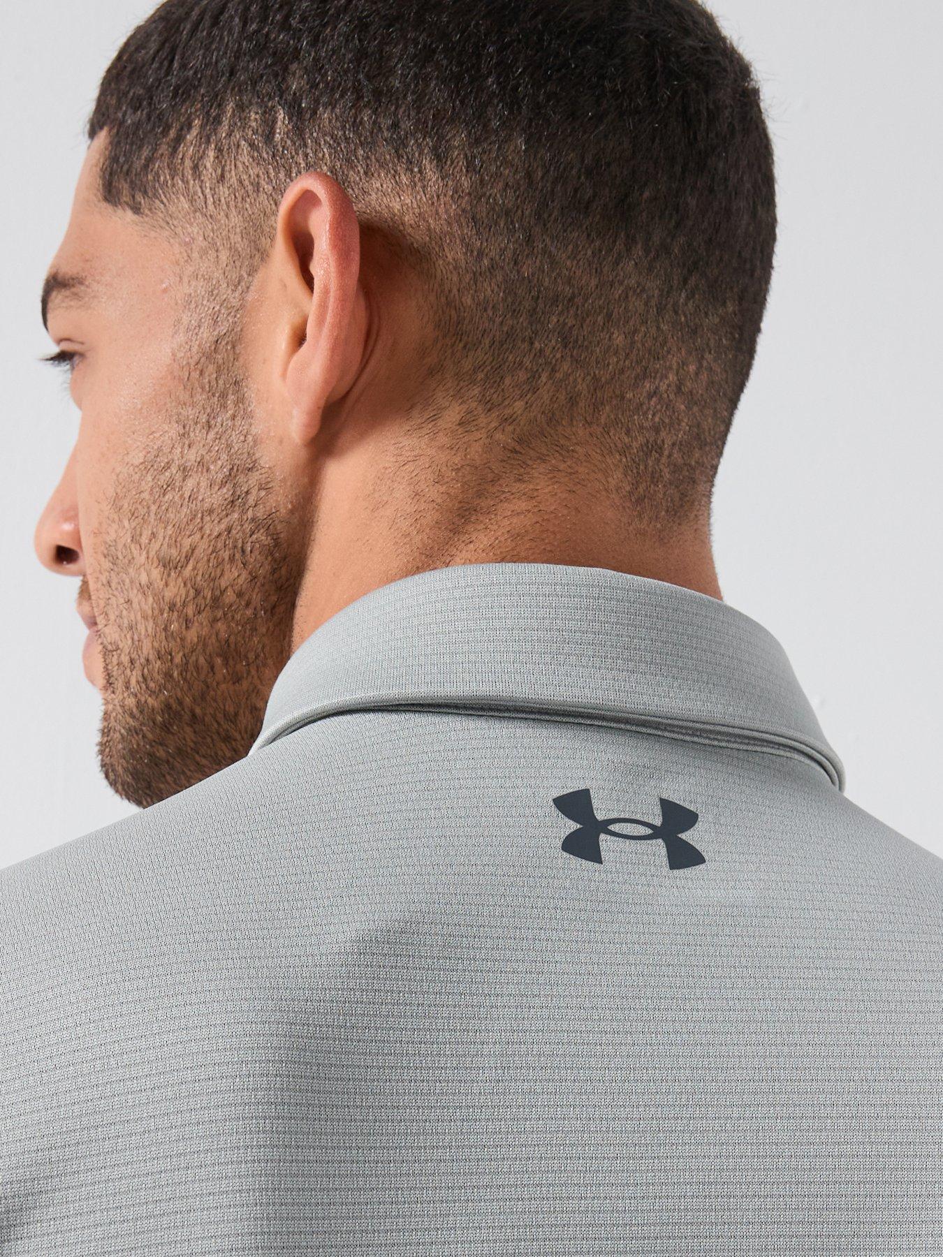 Image 5 of 5 of UNDER ARMOUR Mens Golf Tech Short Sleeve Polo - Grey