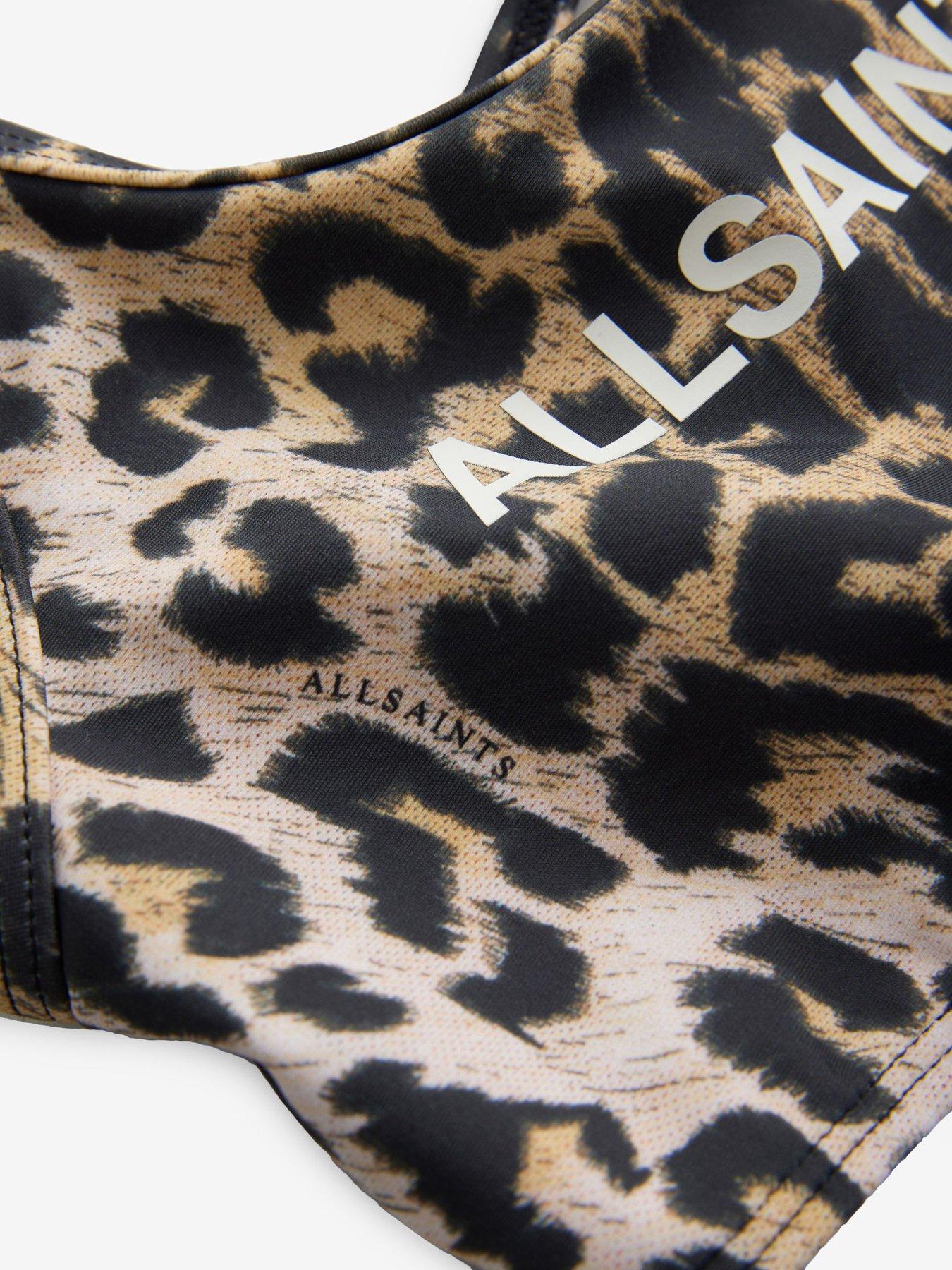 Image 3 of 4 of smALLSAINTS Older Girls Leopard Print Bikini Set - Brown