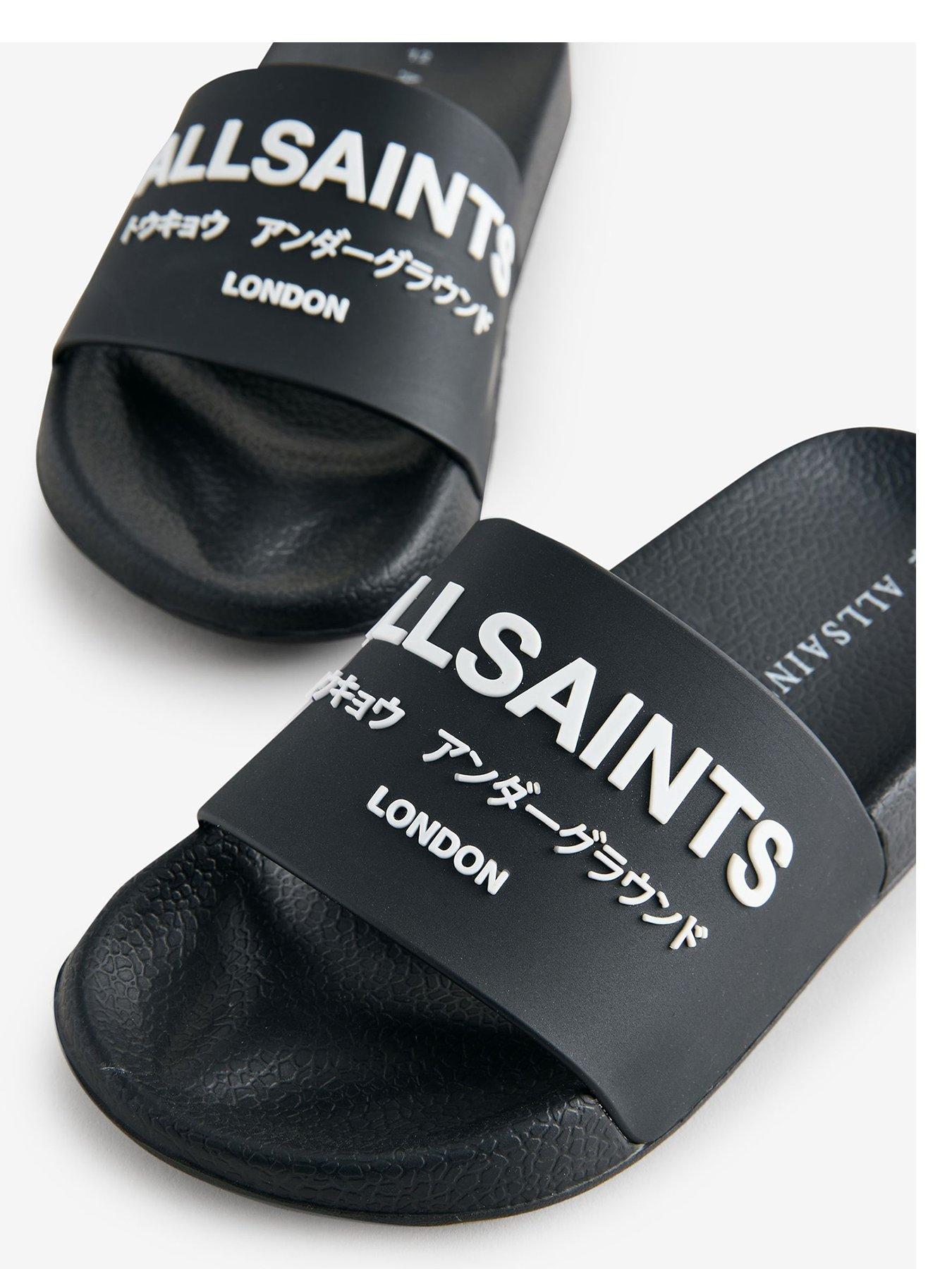 Image 4 of 5 of smALLSAINTS Older Boys Logo Sliders - Black