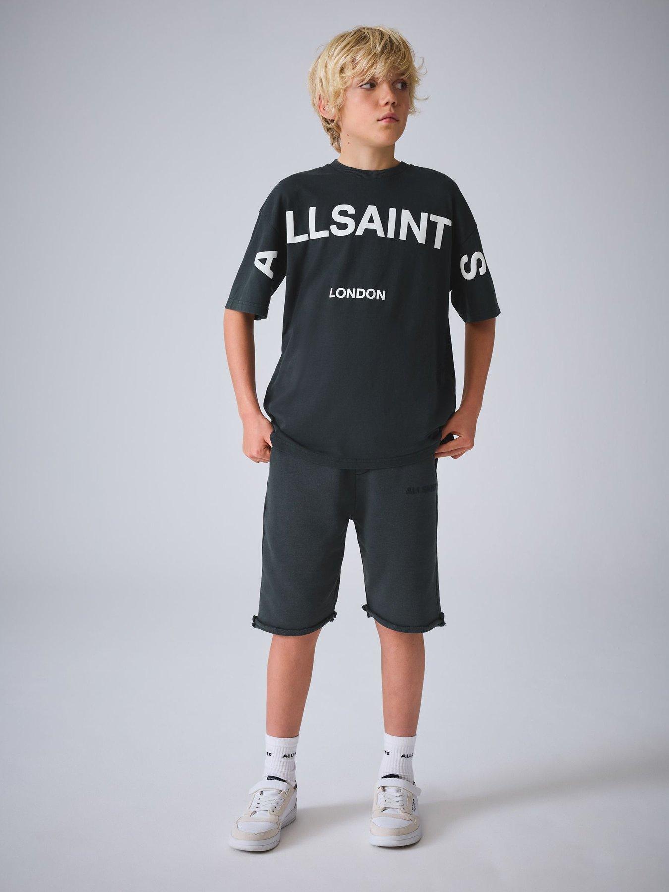 smallsaints-boys-graphic-letter-sweat-short-set-dark-grey