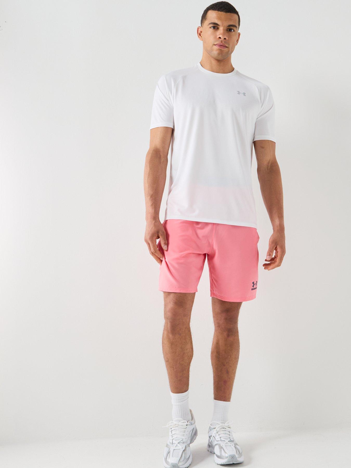 Image 3 of 3 of UNDER ARMOUR Mens Training Tech Short - Pink