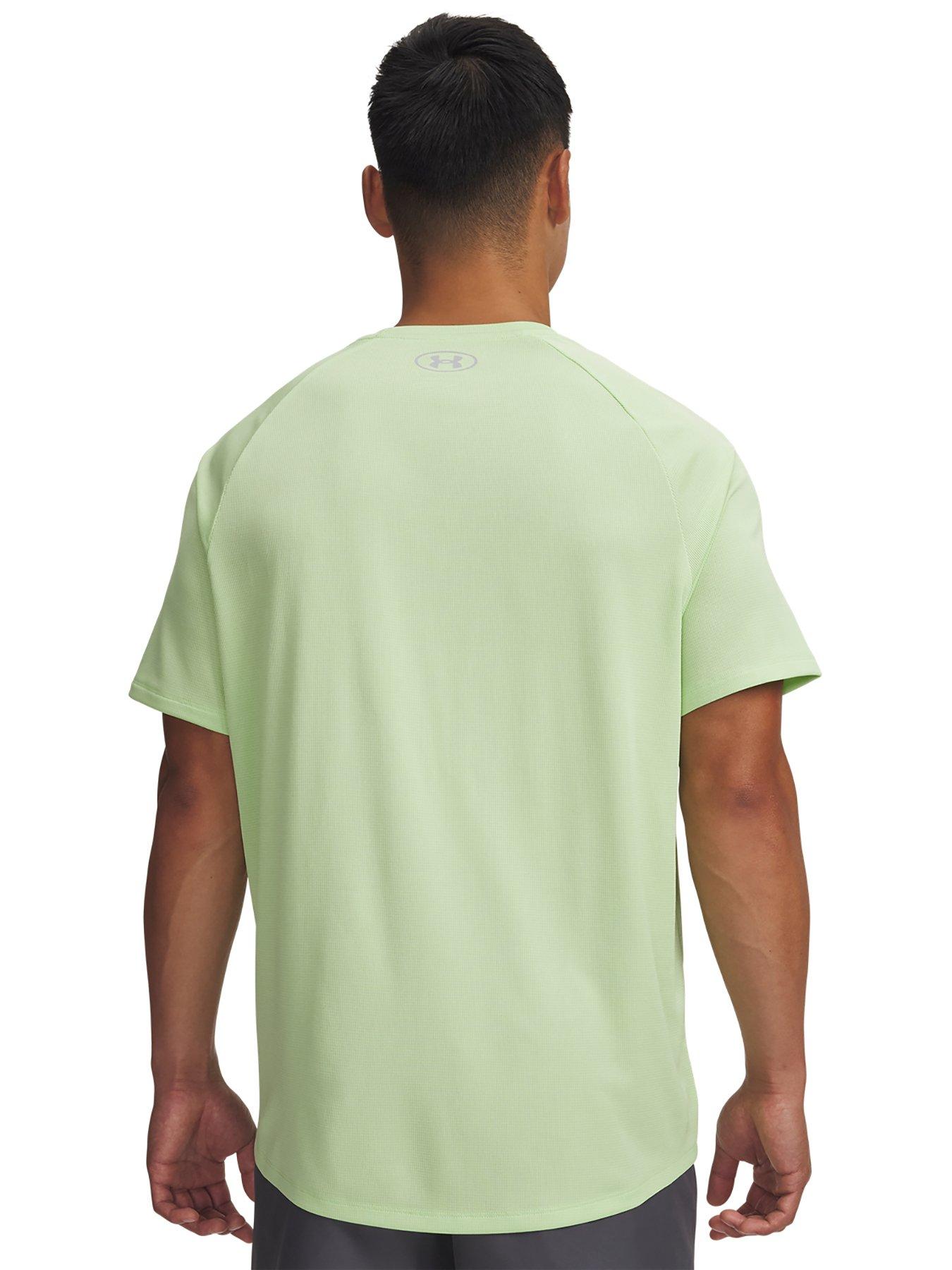 Image 2 of 3 of UNDER ARMOUR Mens Training Tech 2.0 Short Sleeve Crew T-shirt - Green