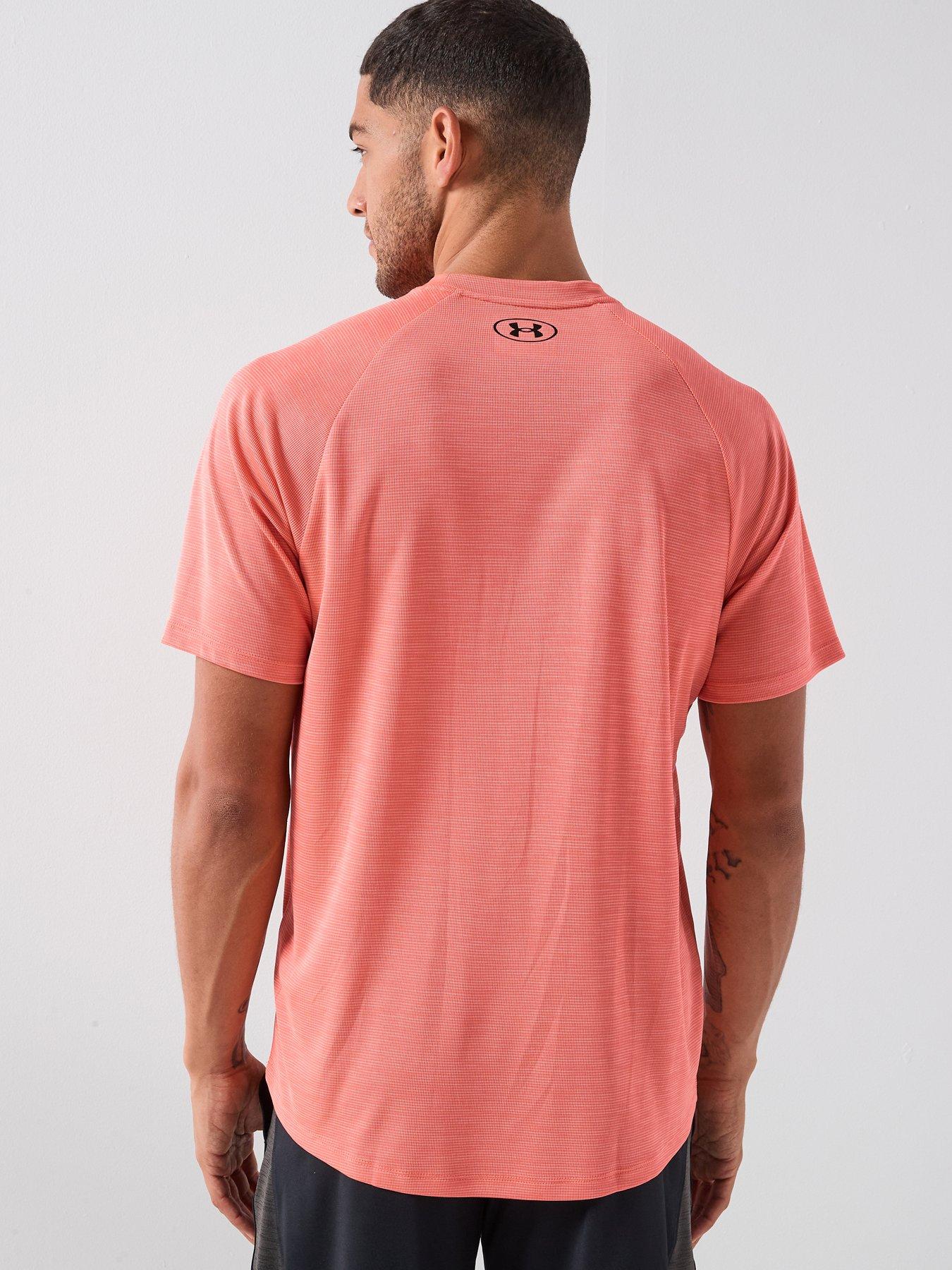 Image 2 of 3 of UNDER ARMOUR Mens Training Tech Short Sleeve Crew - Red