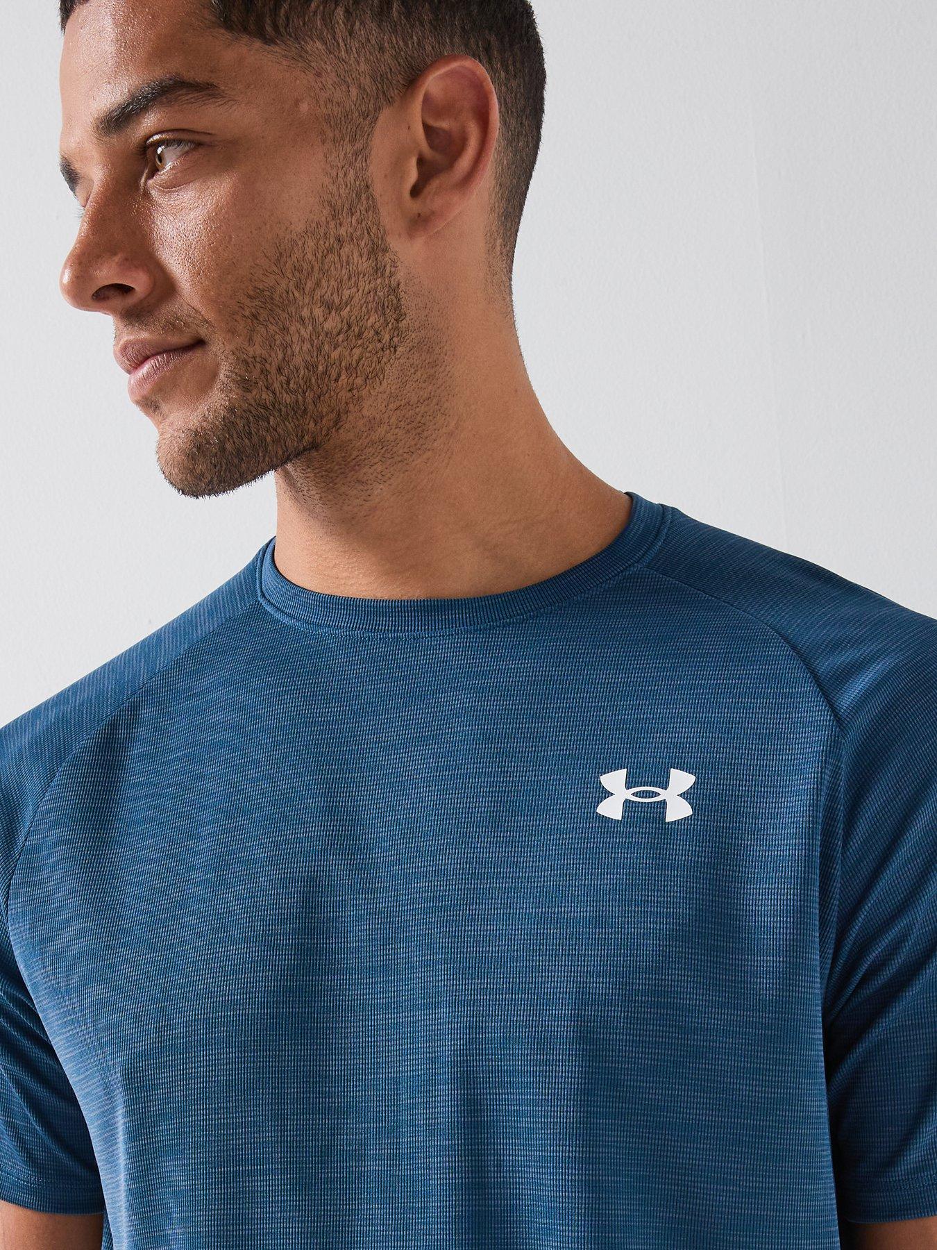 Image 4 of 6 of UNDER ARMOUR Mens Training Tech Short Sleeve Crew - White