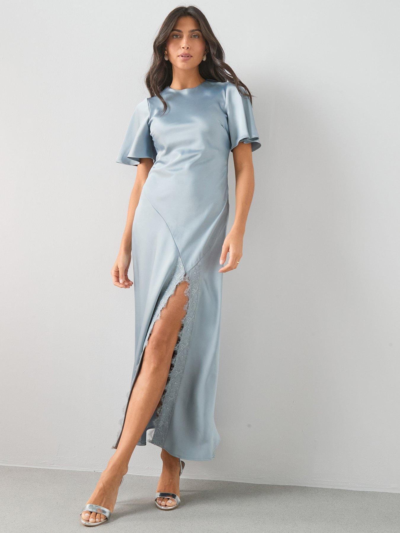 flutter midi dress Patbo Gavea MESH Flutter MIDI Dress