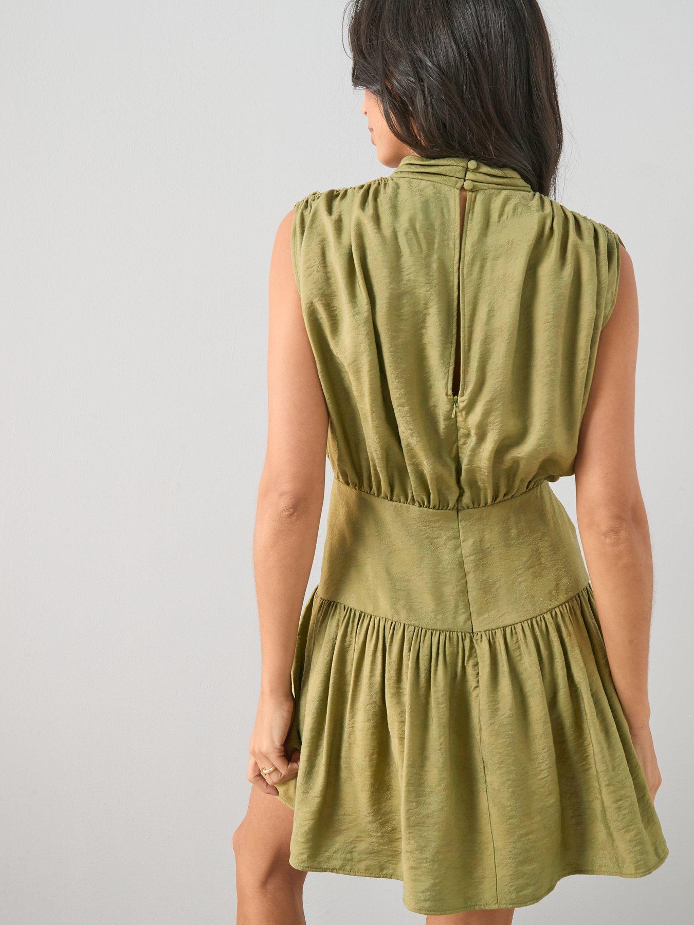 the-very-collection-jacquard-panelled-sleeveless-mini-dress-creamstillFront