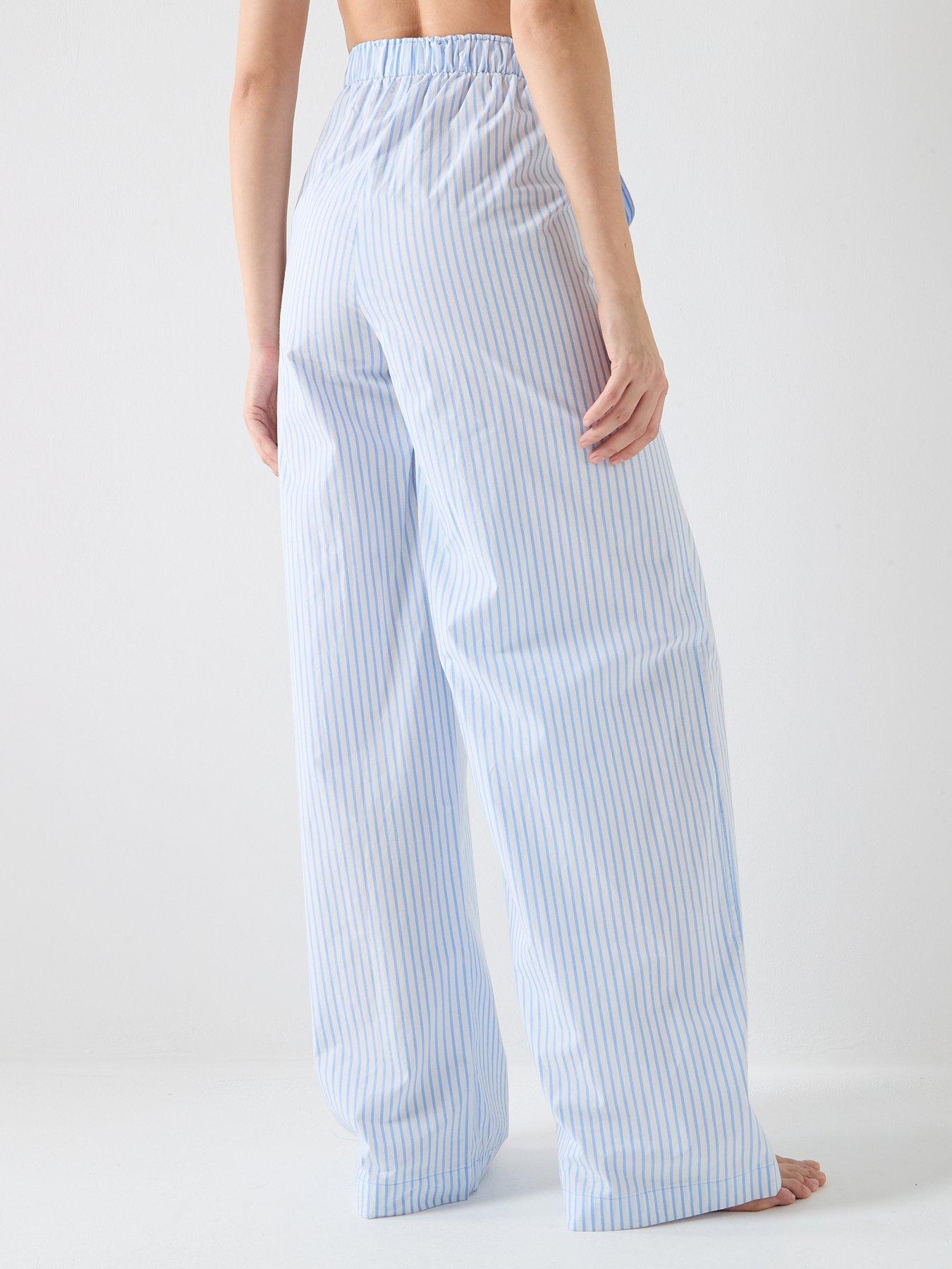 calvin-klein-striped-poplin-lounge-pants-bluestillFront