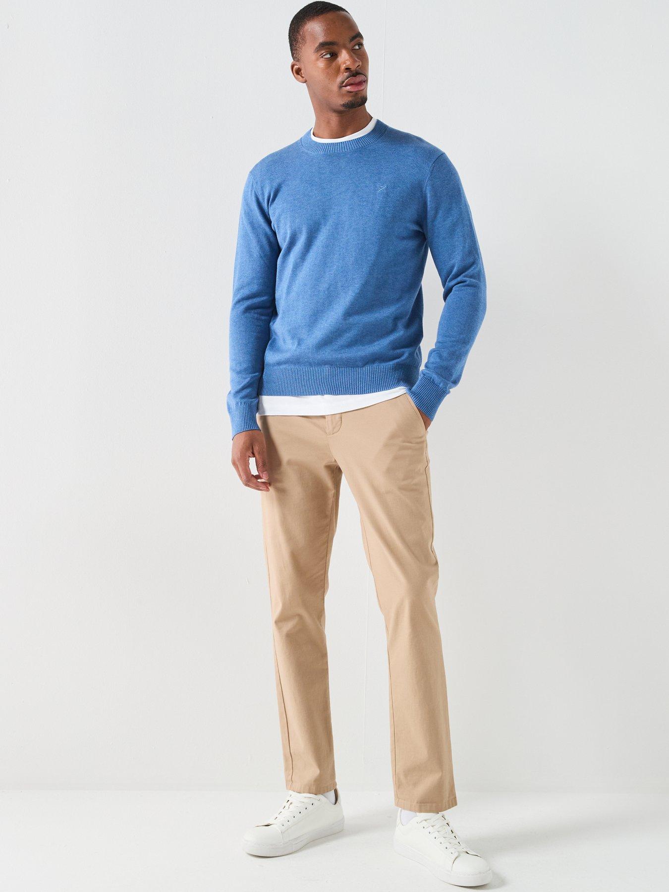 Image 3 of 5 of Hackett Hackett London Essential Cotton Knitted Jumper - Blue