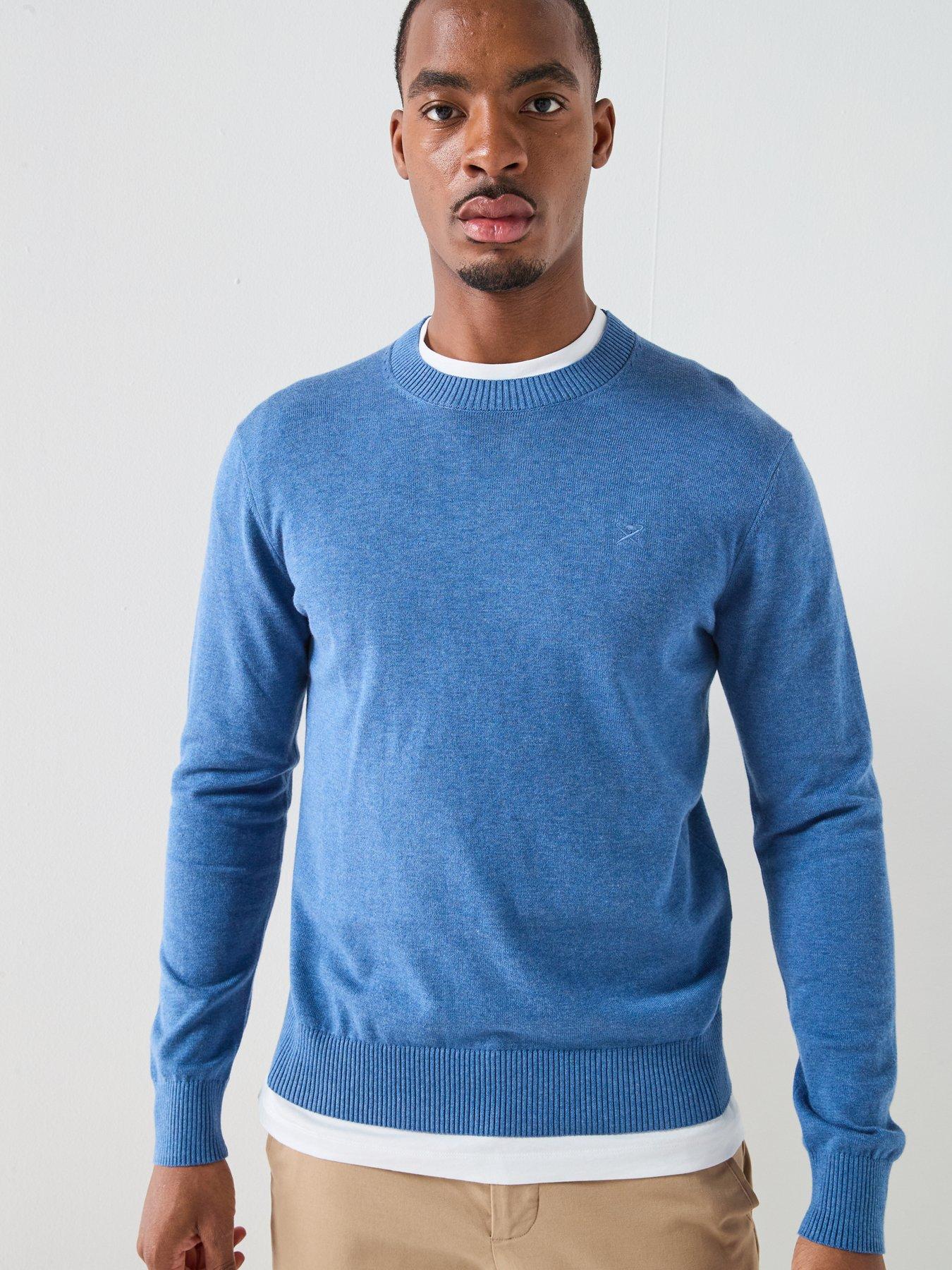 Image 5 of 5 of Hackett Hackett London Essential Cotton Knitted Jumper - Blue