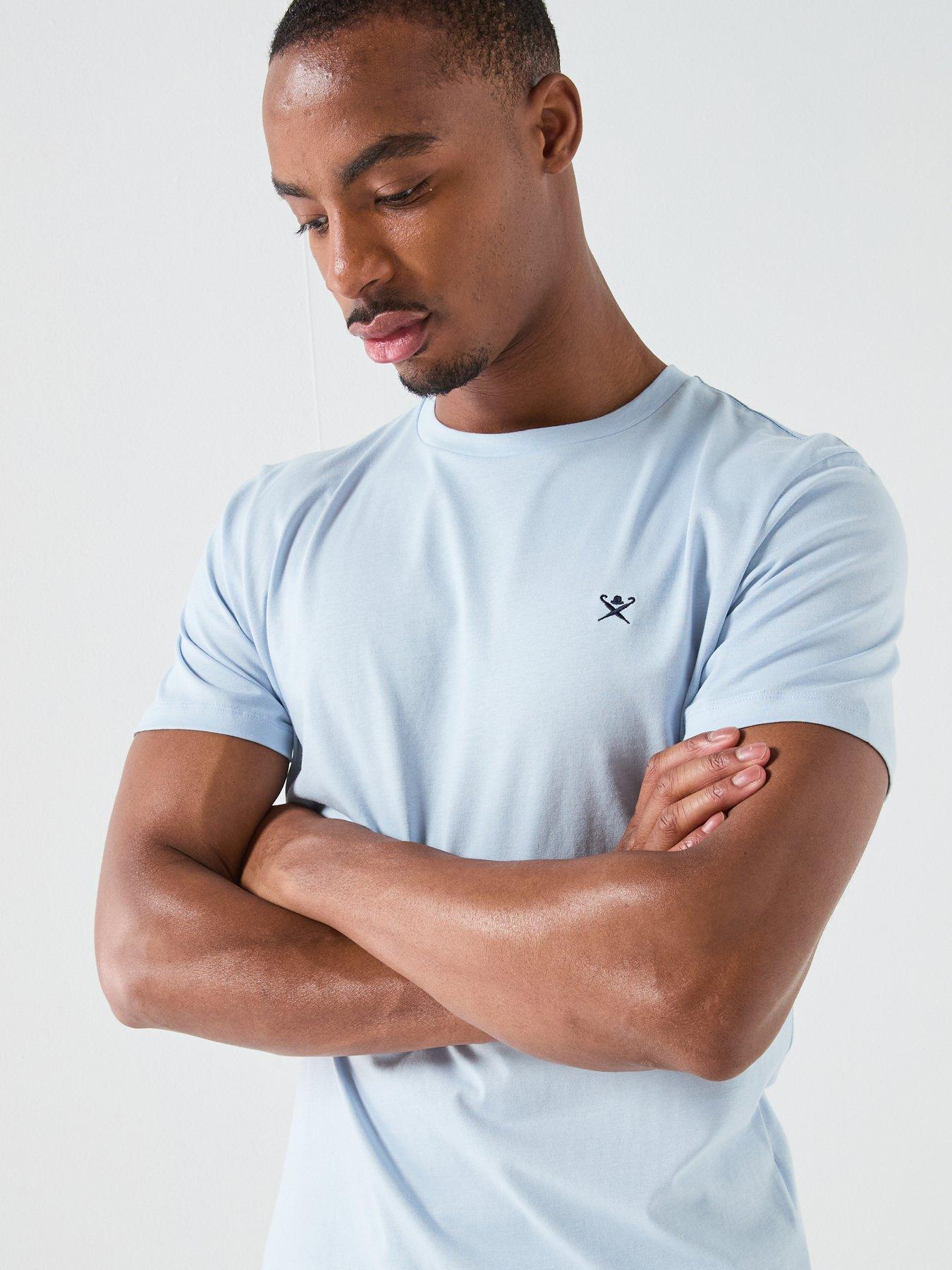 Image 4 of 6 of Hackett Hackett London Chest Logo T-Shirt - Blue