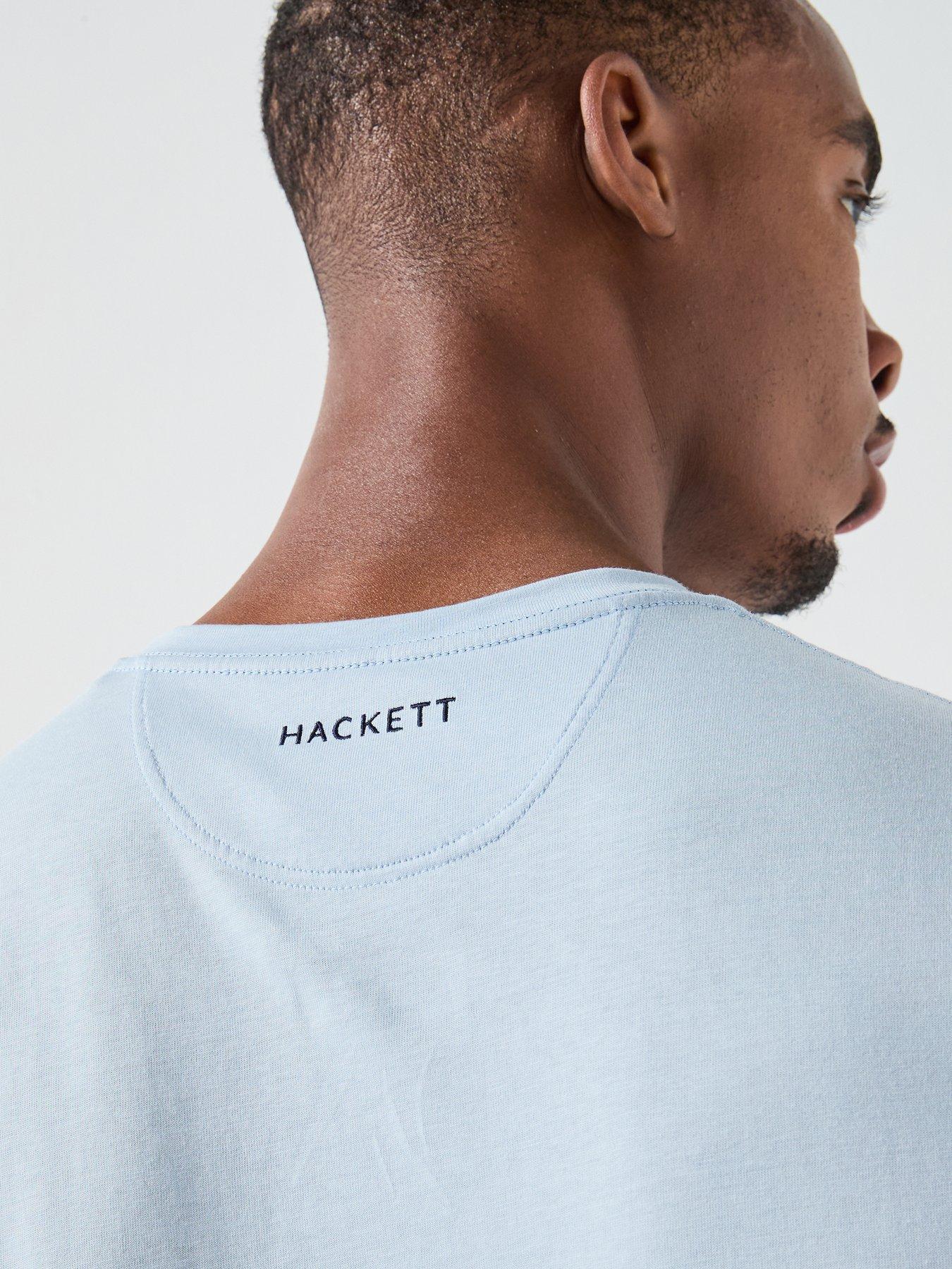 Image 5 of 6 of Hackett Hackett London Chest Logo T-Shirt - Blue