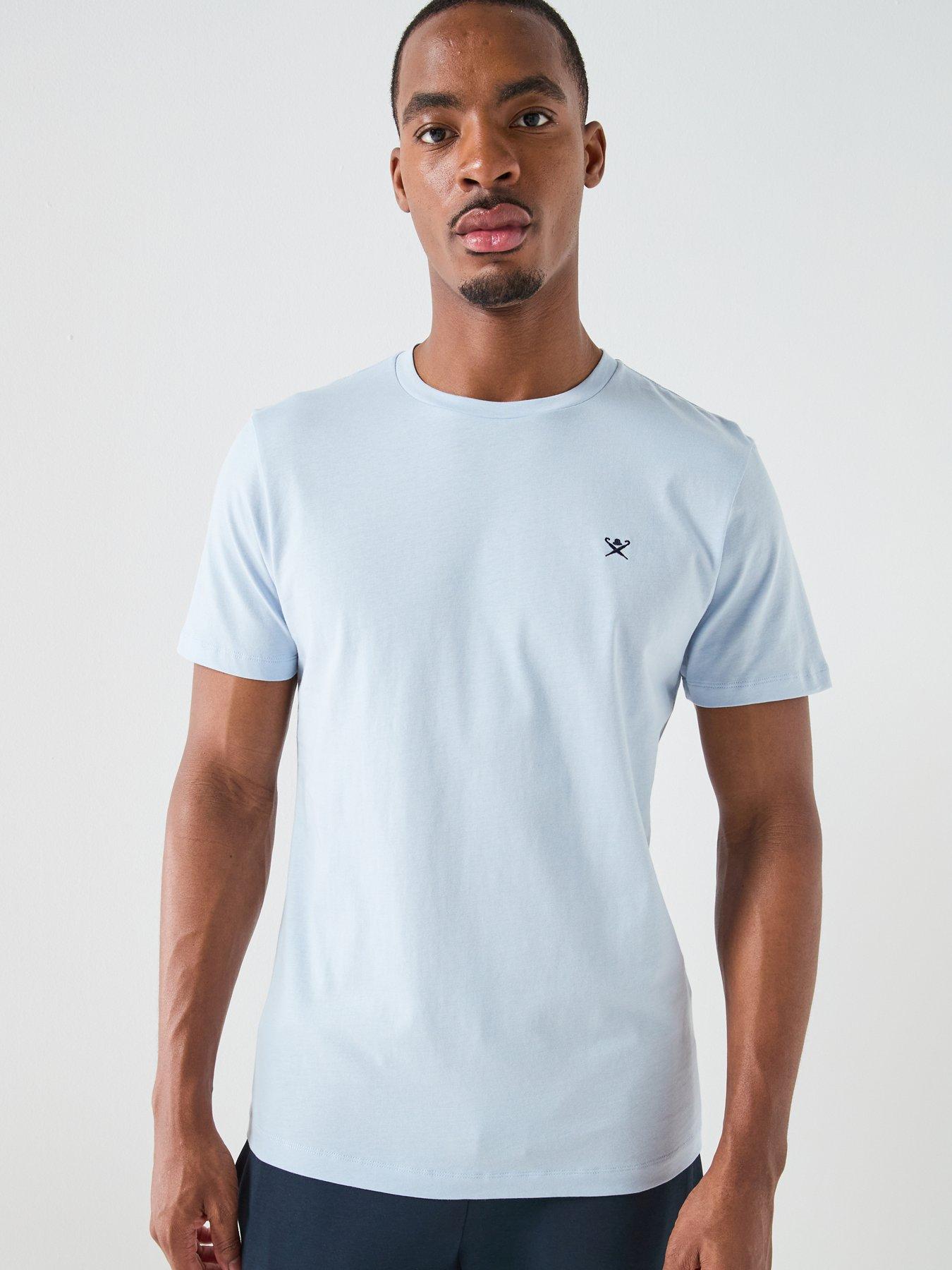 Image 6 of 6 of Hackett Hackett London Chest Logo T-Shirt - Blue