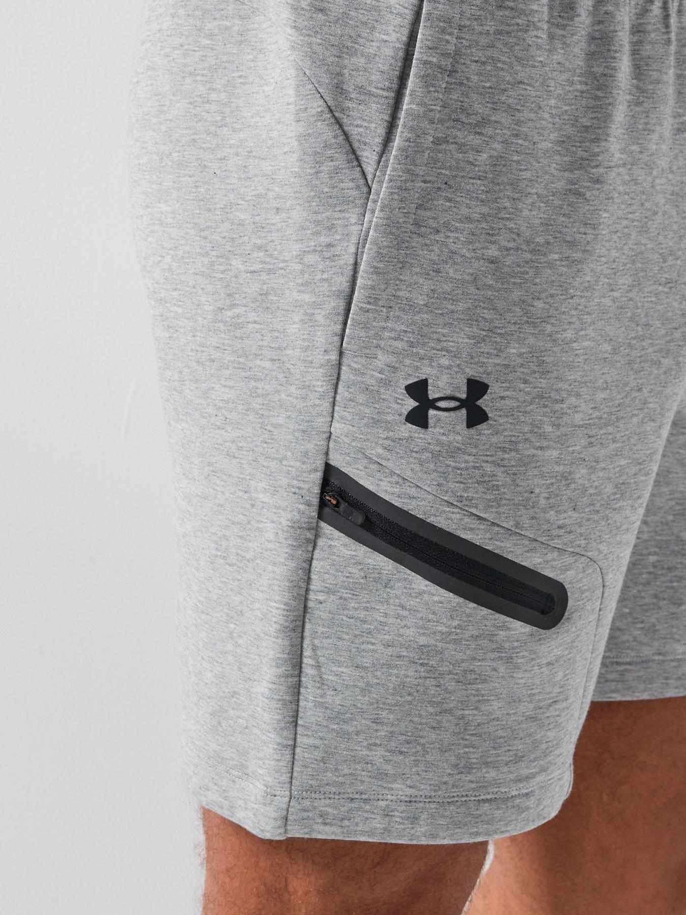 under-armour-mens-training-unstoppable-fleece-short-greyoutfit