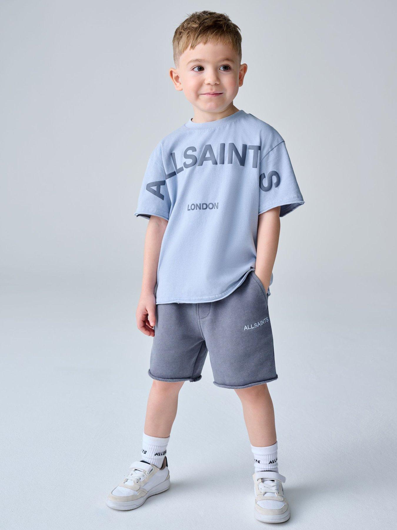 Image 1 of 7 of smALLSAINTS Younger Boys Logo Short Set - Blue