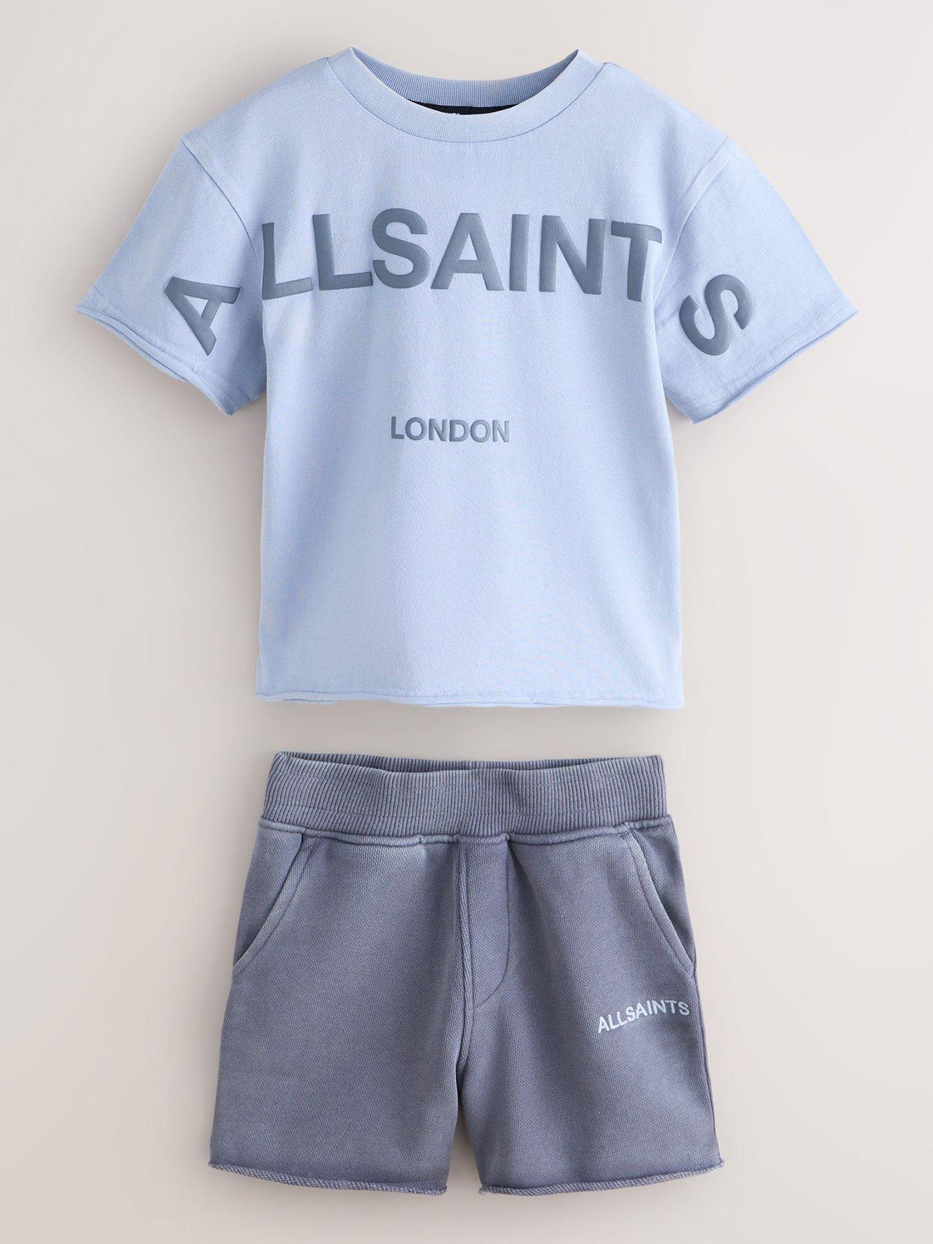 Image 2 of 7 of smALLSAINTS Younger Boys Logo Short Set - Blue