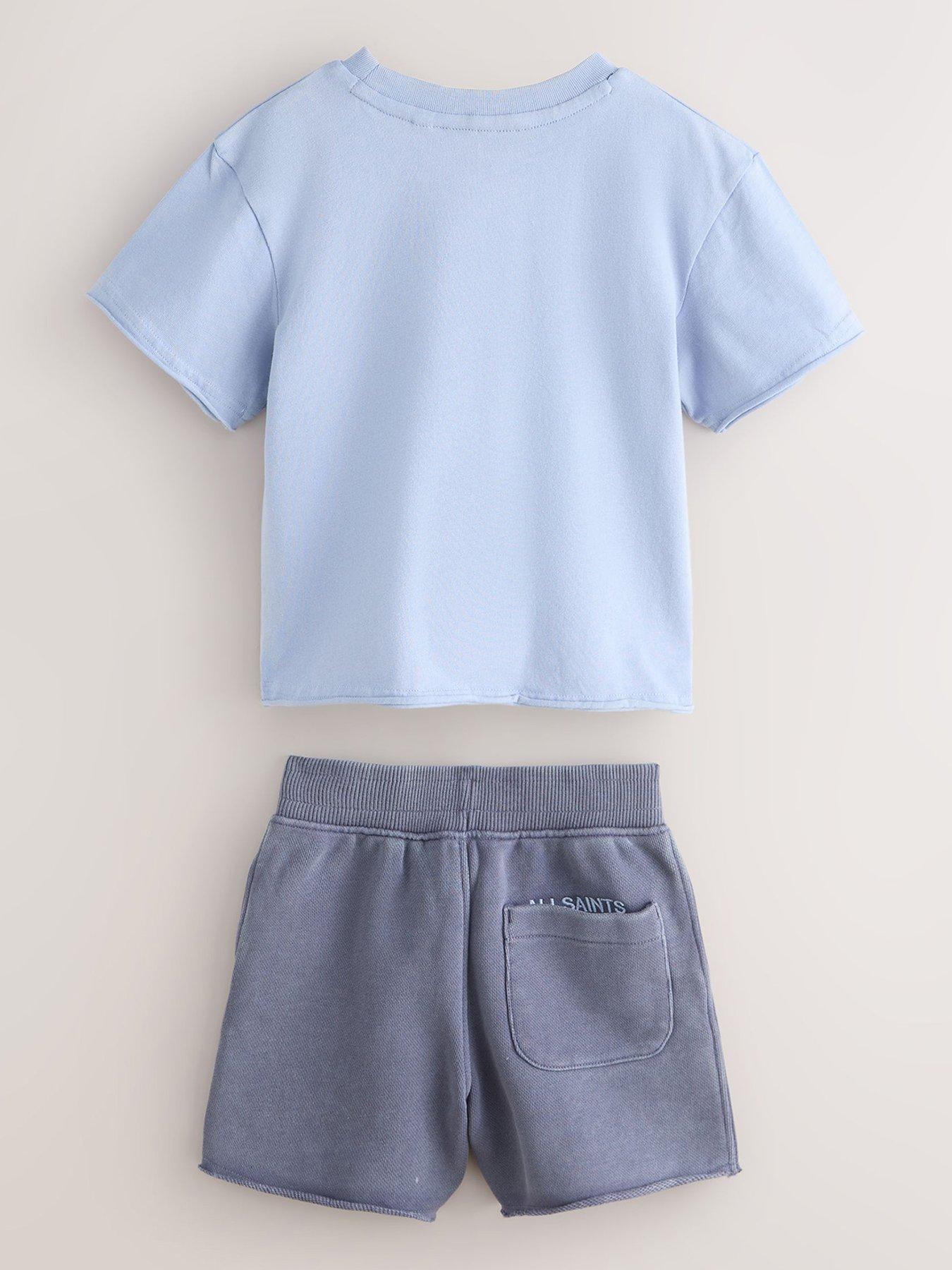 Image 3 of 7 of smALLSAINTS Younger Boys Logo Short Set - Blue