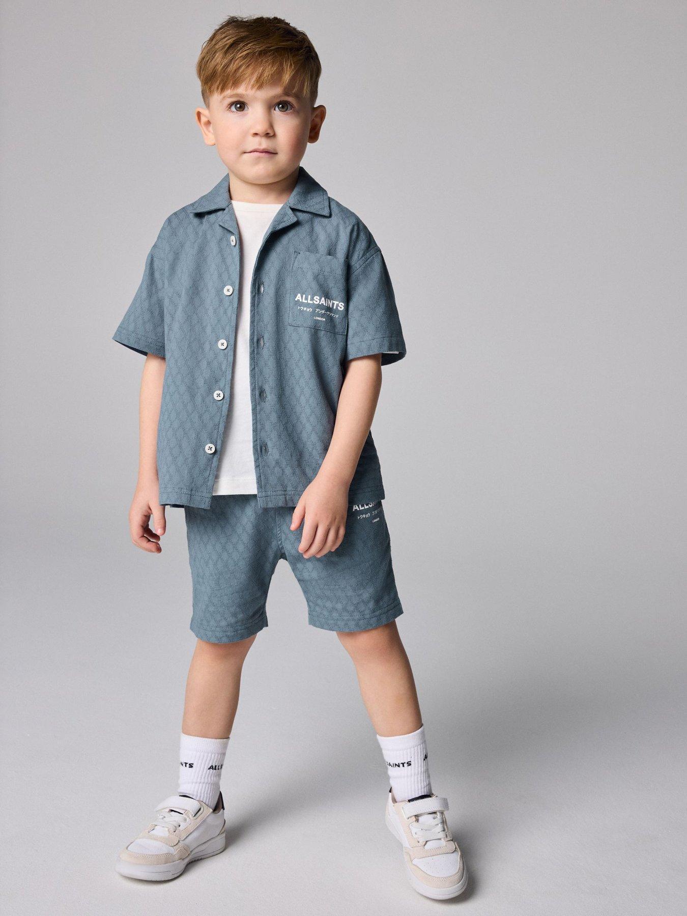 smallsaints-younger-boys-underground-shirt-t-shirt-and-shorts-set-blue
