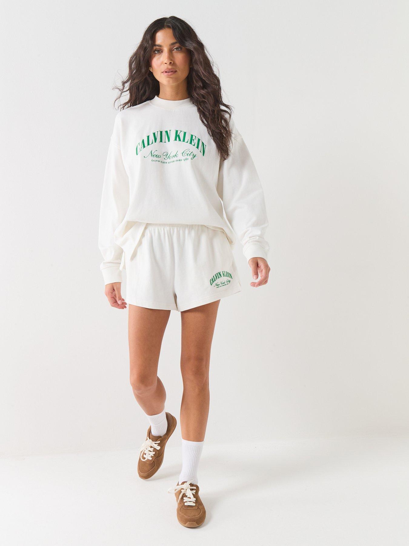 Image 3 of 6 of Calvin Klein Gx Jersey Short - White