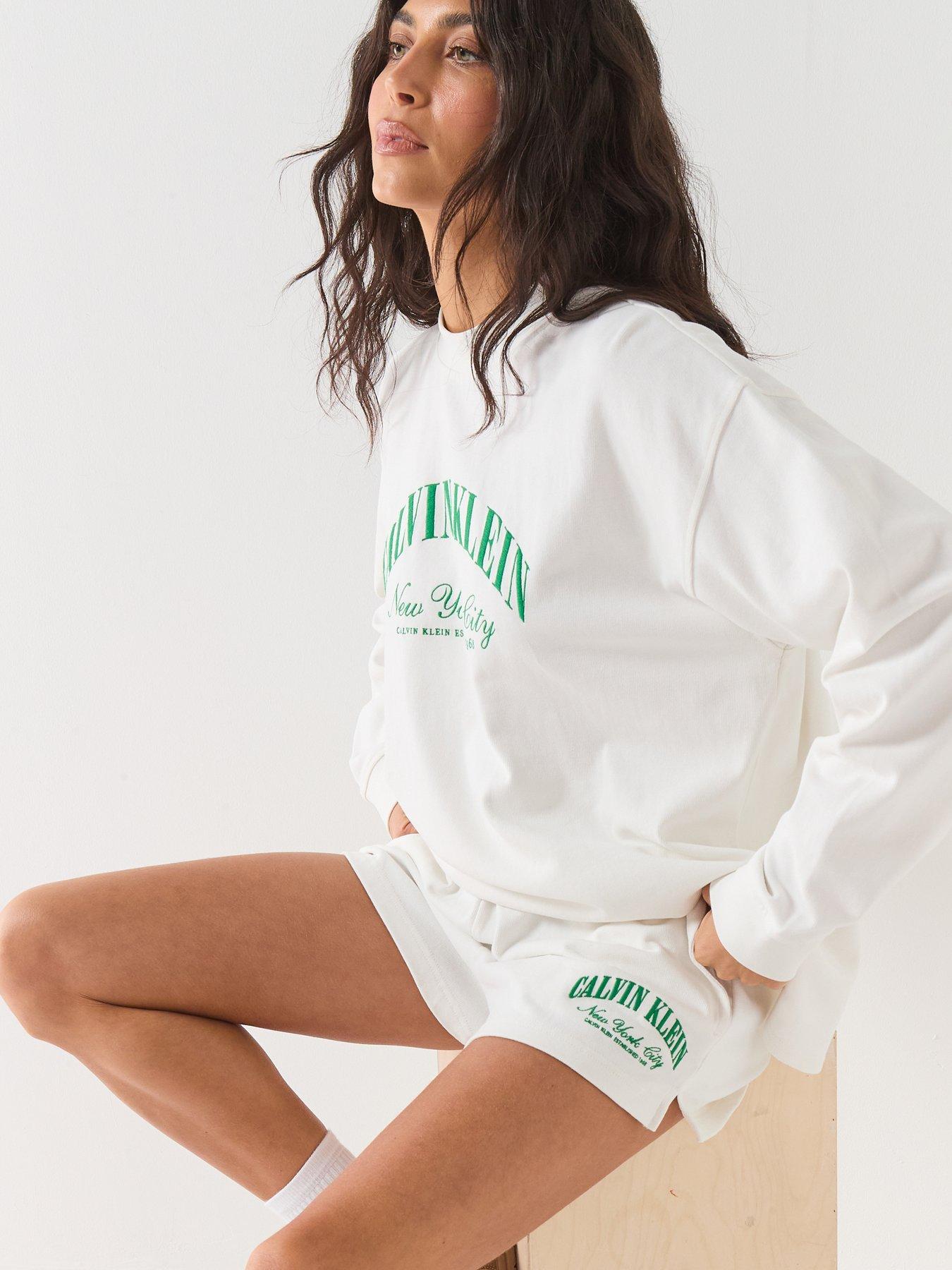 Image 4 of 6 of Calvin Klein Gx Jersey Short - White