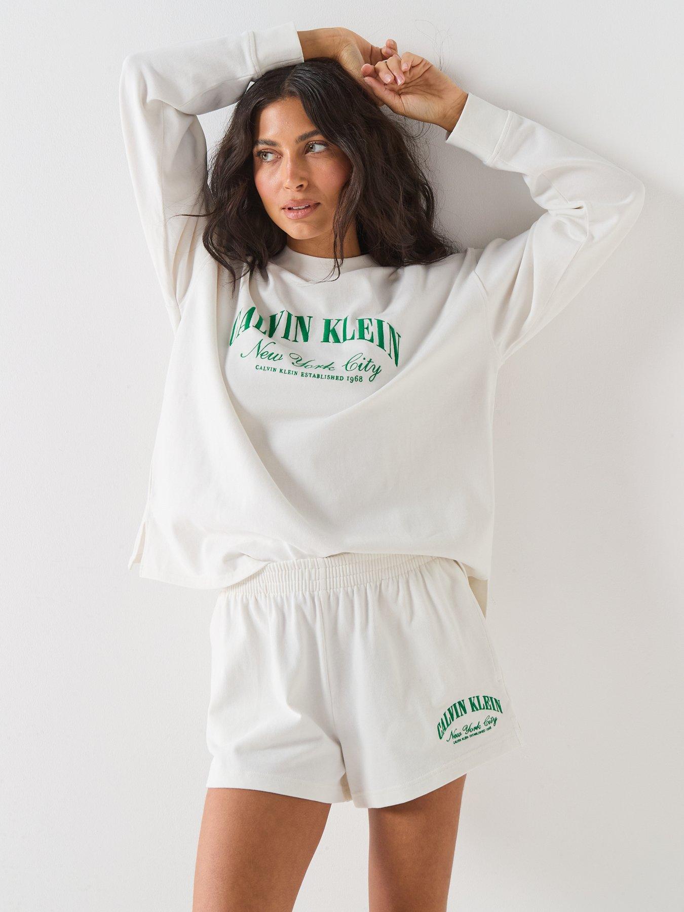 Image 5 of 6 of Calvin Klein Gx Jersey Short - White