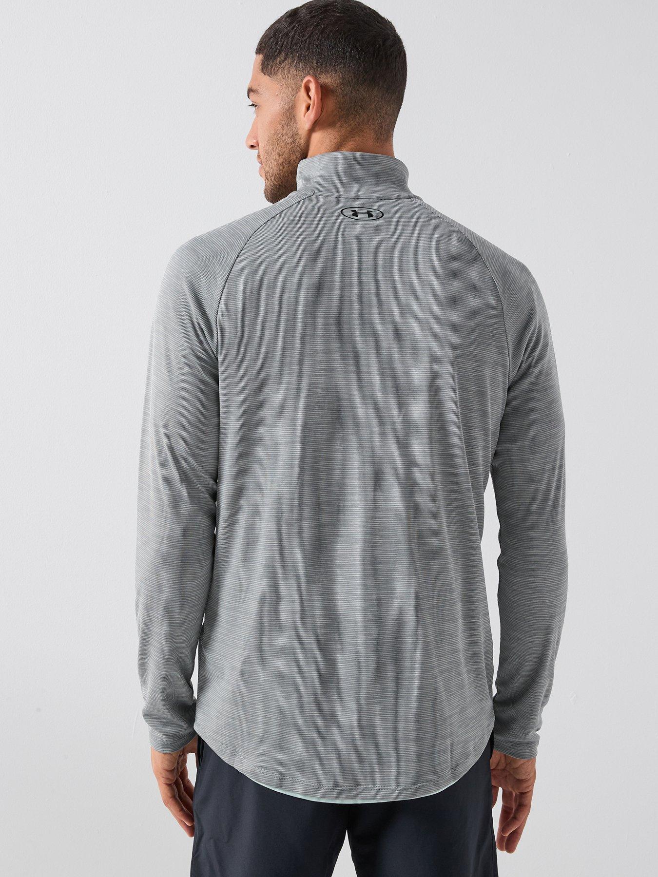 under-armour-mens-training-tech-12-zip-greenstillFront