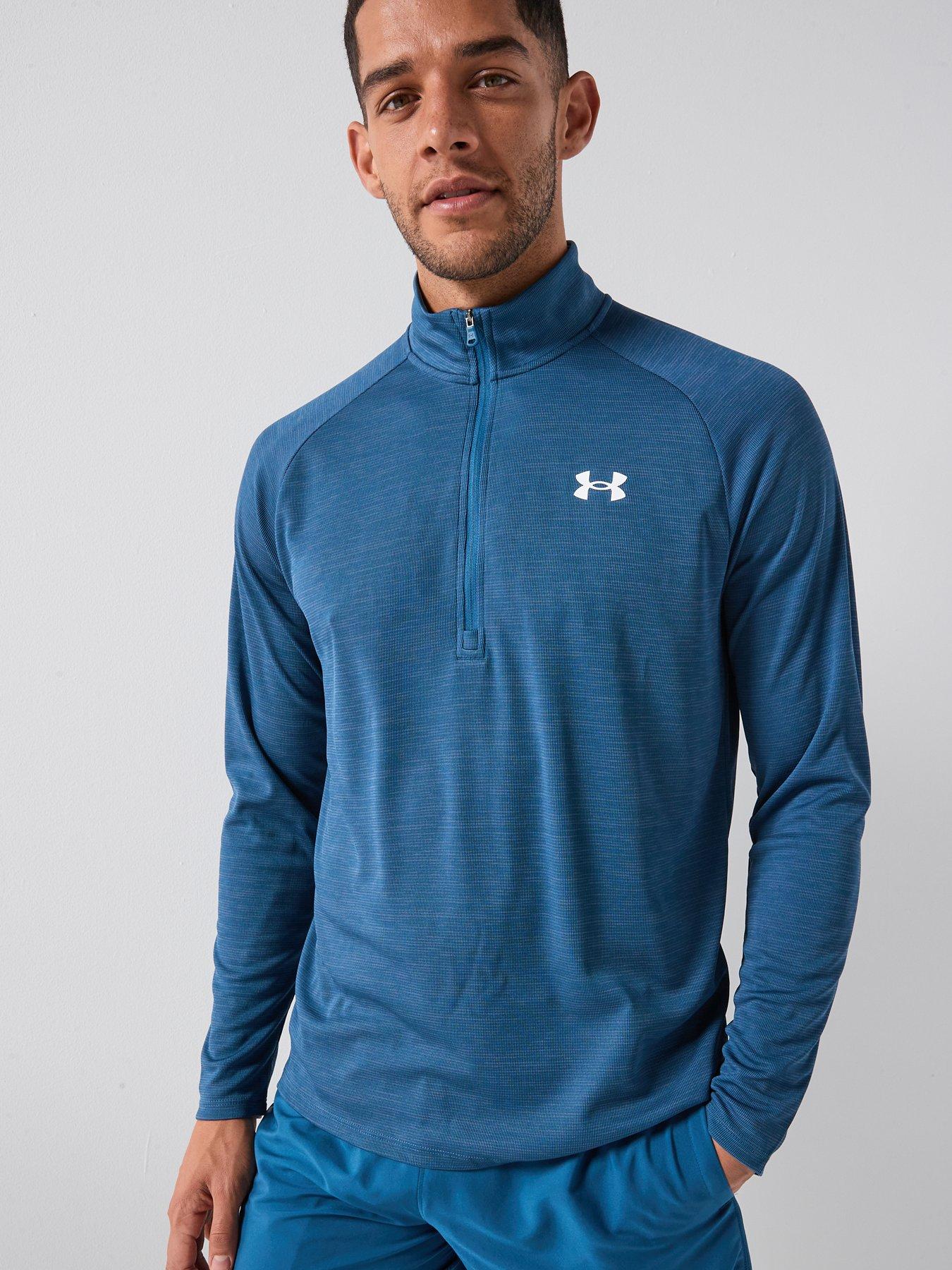 Image 1 of 5 of UNDER ARMOUR Mens Training Tech 1/2 Zip - White