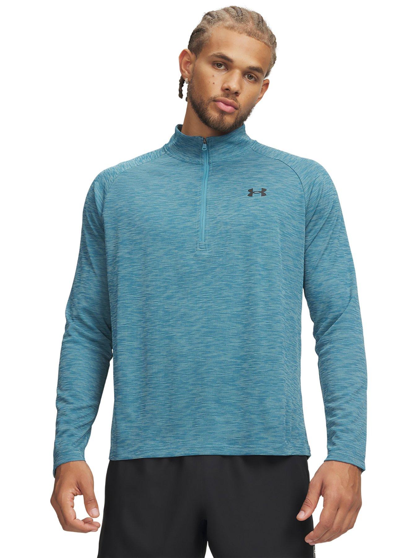 UNDER ARMOUR Mens Training Tech 1/2 Zip - Blue