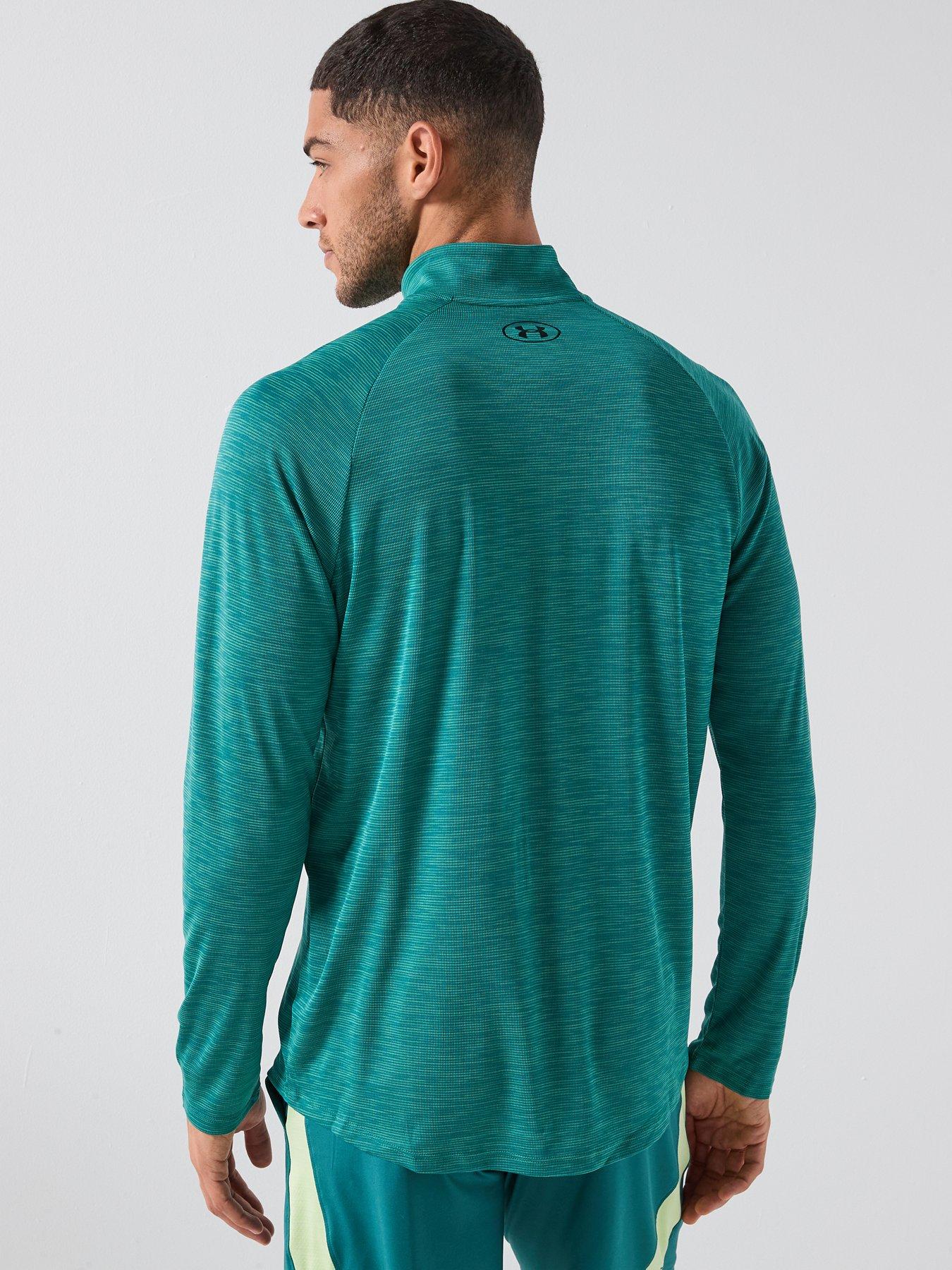 Image 2 of 3 of UNDER ARMOUR Mens Training Tech 1/2 Zip - Green