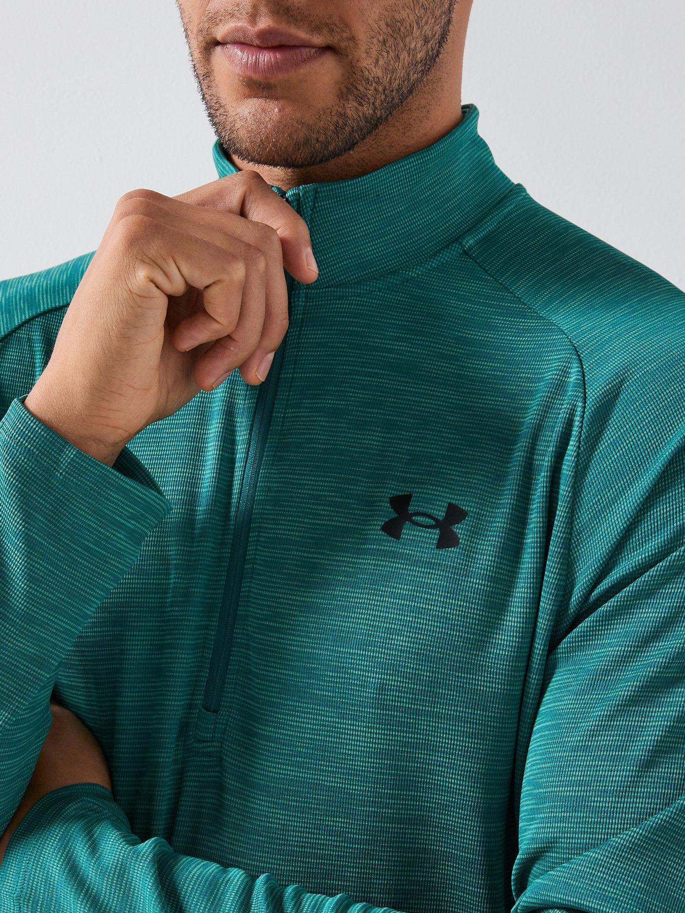 Image 3 of 3 of UNDER ARMOUR Mens Training Tech 1/2 Zip - Green