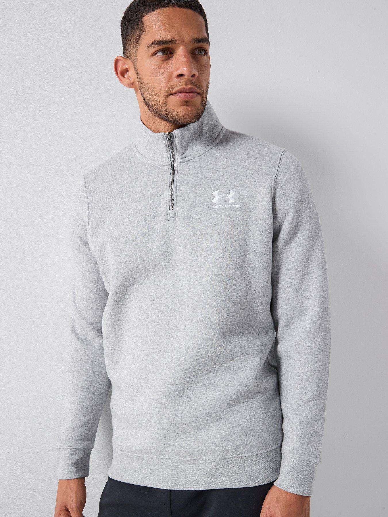 under-armour-mens-training-icon-fleece-14-zip-top-grey