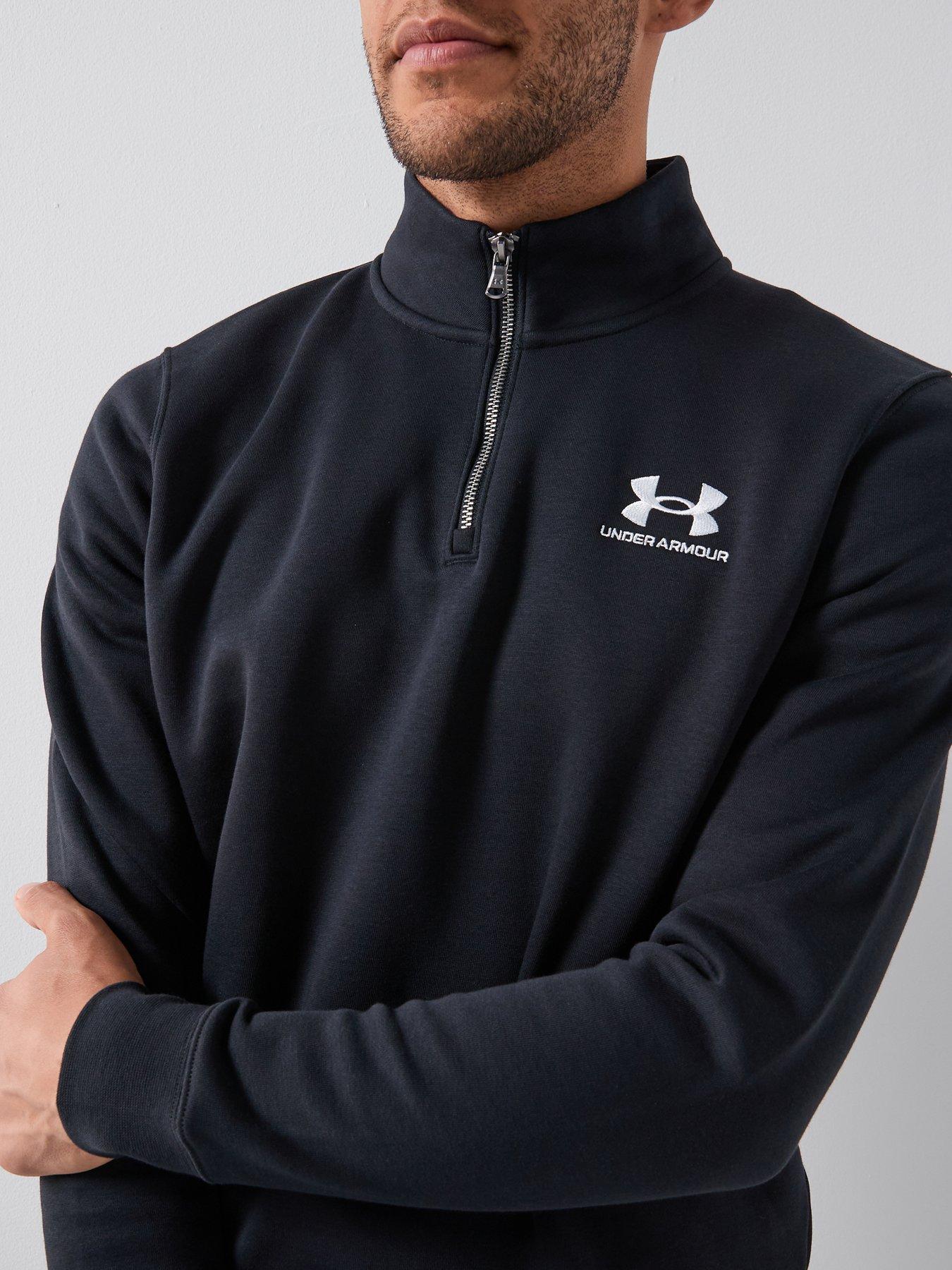 under-armour-mens-training-icon-fleece-14-zip-blackdetail