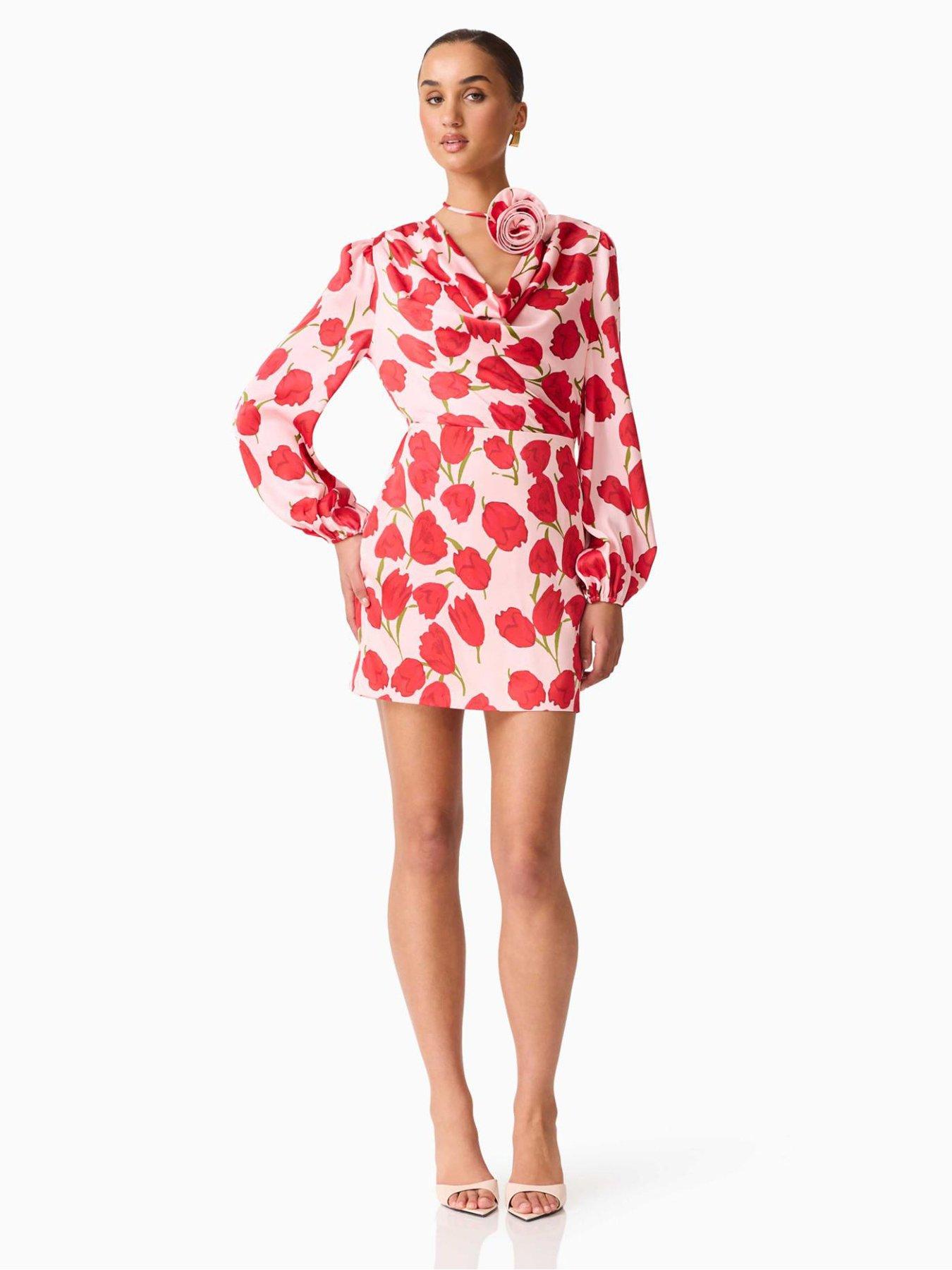 elliatt-melia-long-sleeve-mini-dressfront