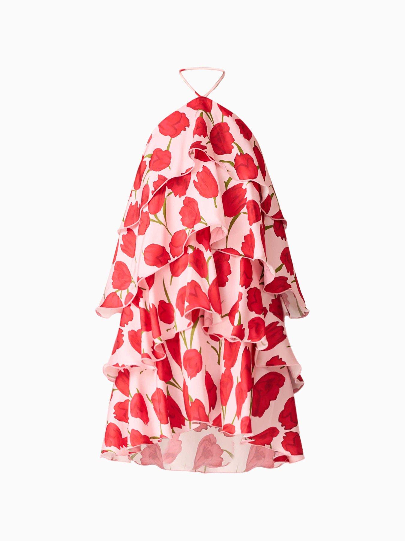 Image 7 of 7 of Elliatt Melia Halter Neck Mini Dress - Pink