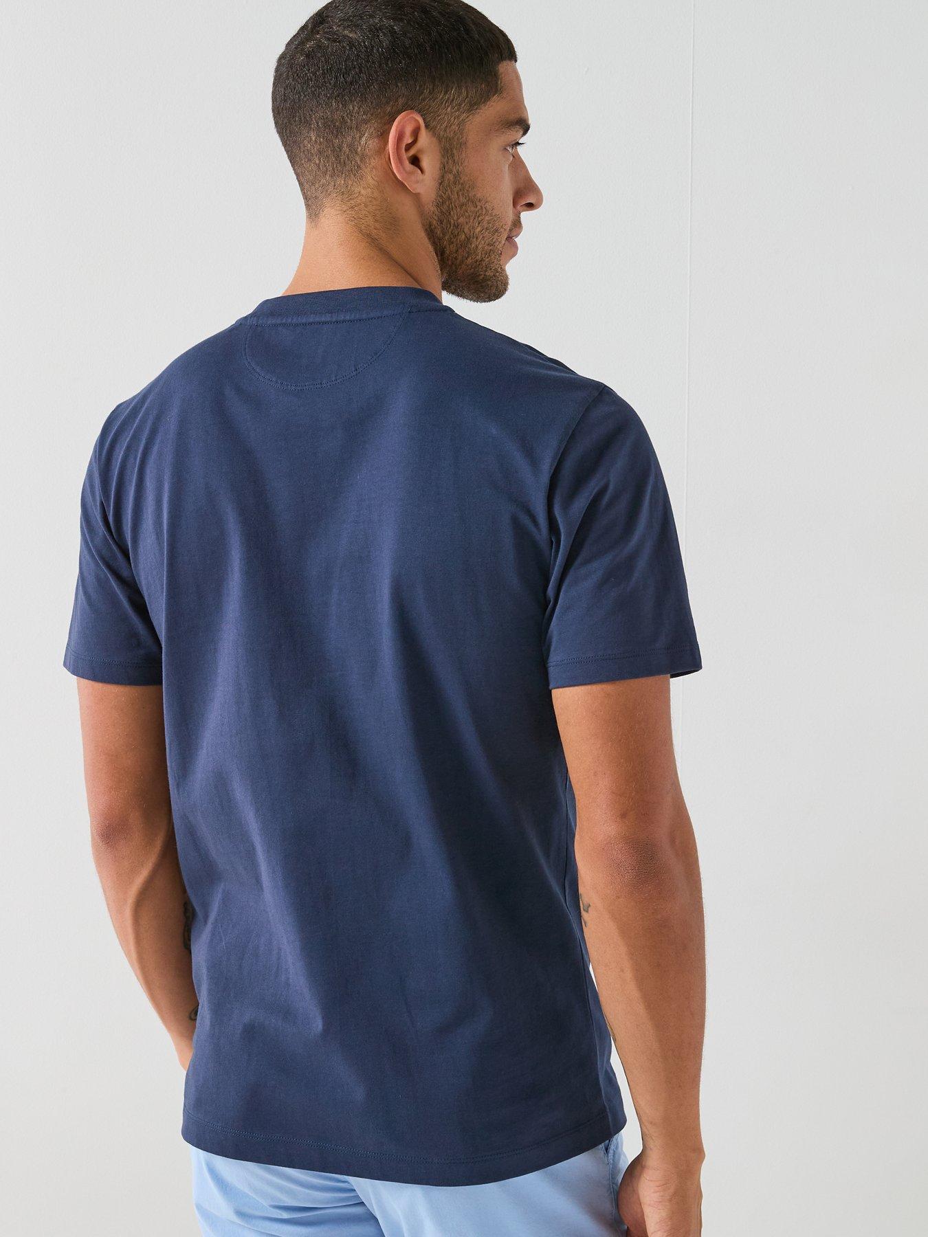 Image 2 of 4 of Hackett Heritage Heritage Number Panelled T-Shirt - Navy