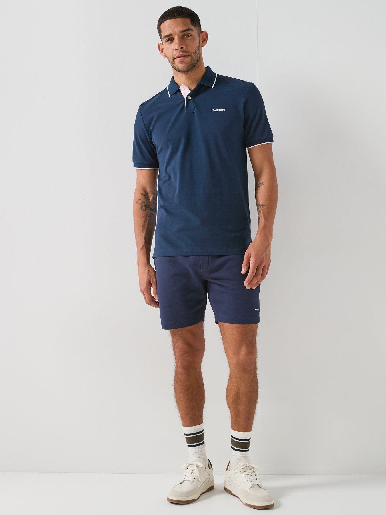 Image 3 of 4 of Hackett Heritage Heritage Number Back Sash Polo Shirt - Navy