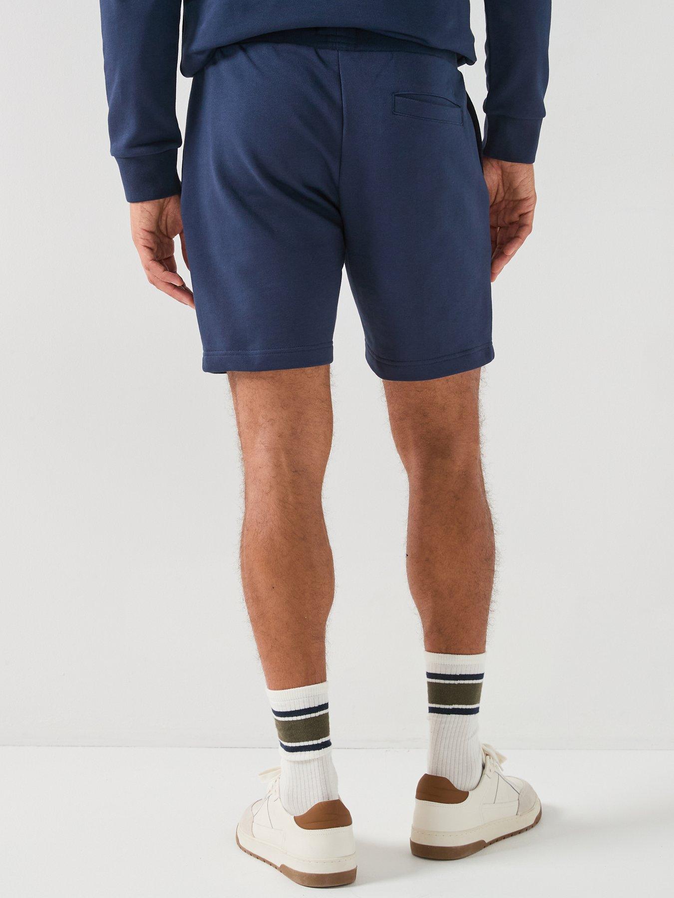 Image 2 of 4 of Hackett Heritage Heritage Essential Badge Sweat Shorts - Navy