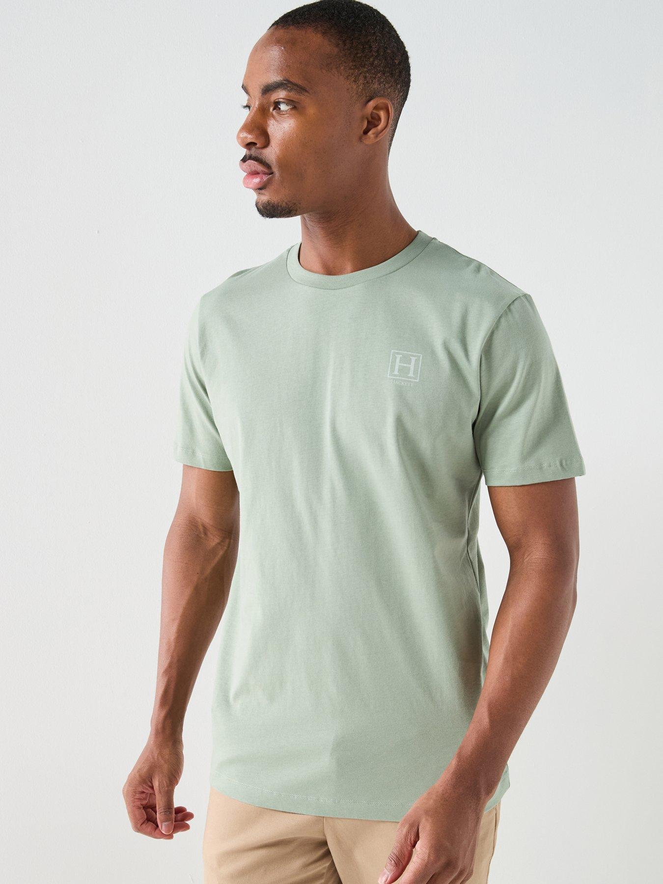 Hackett Heritage H Numbers Small Logo T-Shirt – Light Green