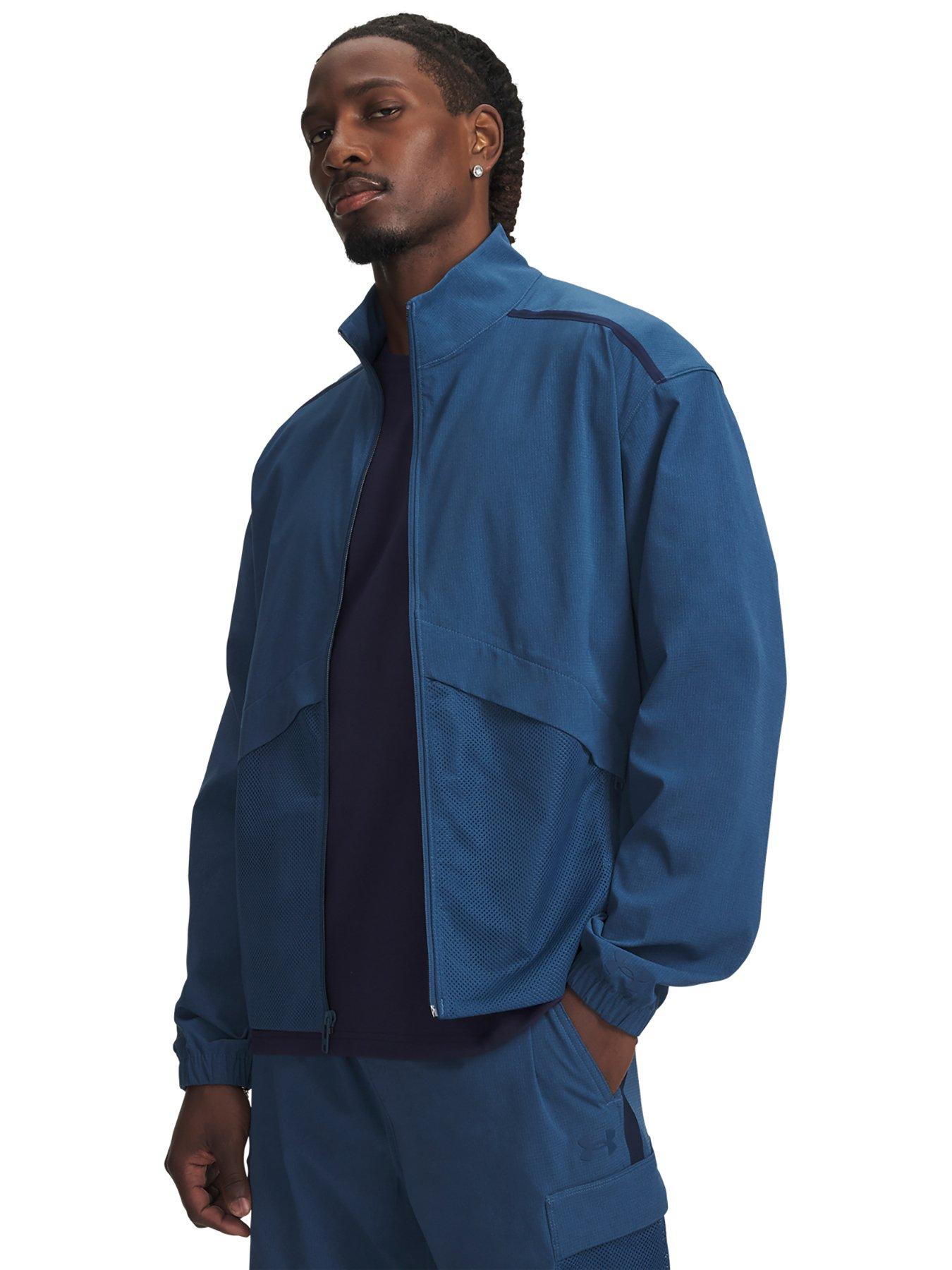 Image 1 of 3 of UNDER ARMOUR Mens Training Unstoppable Woven Jacket - Blue