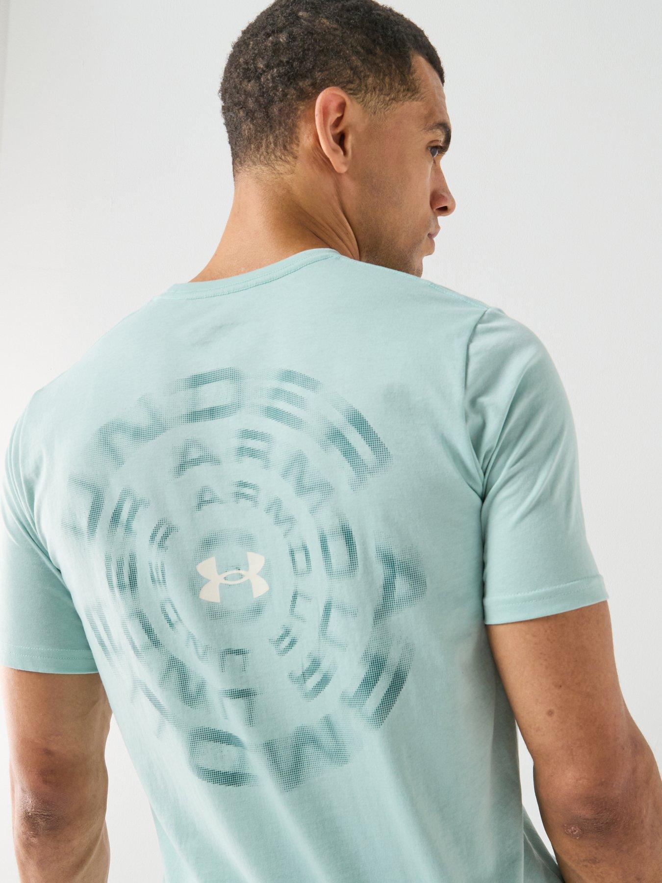 Image 2 of 3 of UNDER ARMOUR Mens Training Branded Short Sleeve T-Shirt - Blue