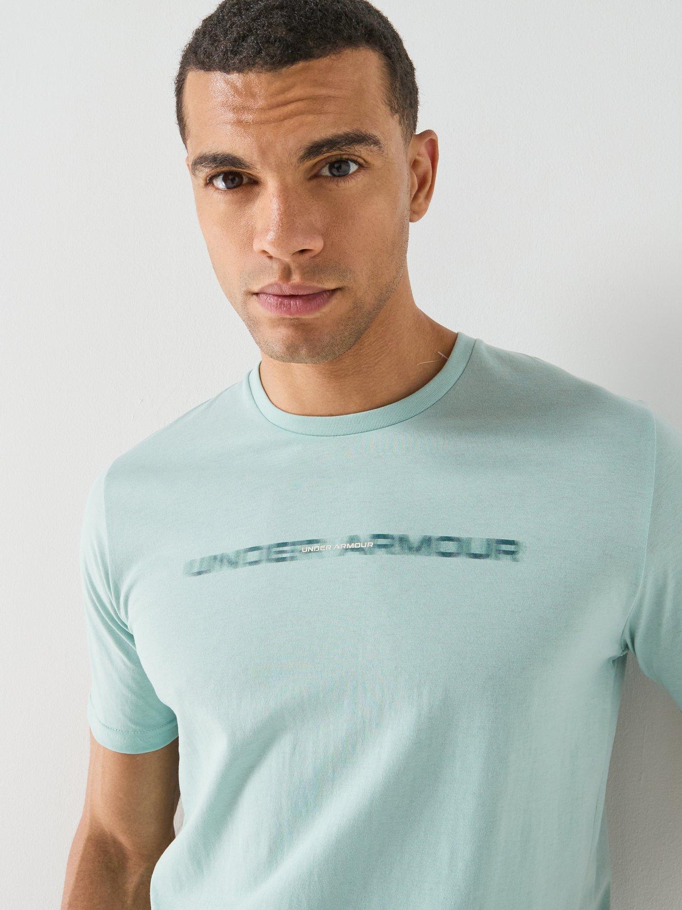 Image 3 of 3 of UNDER ARMOUR Mens Training Branded Short Sleeve T-Shirt - Blue