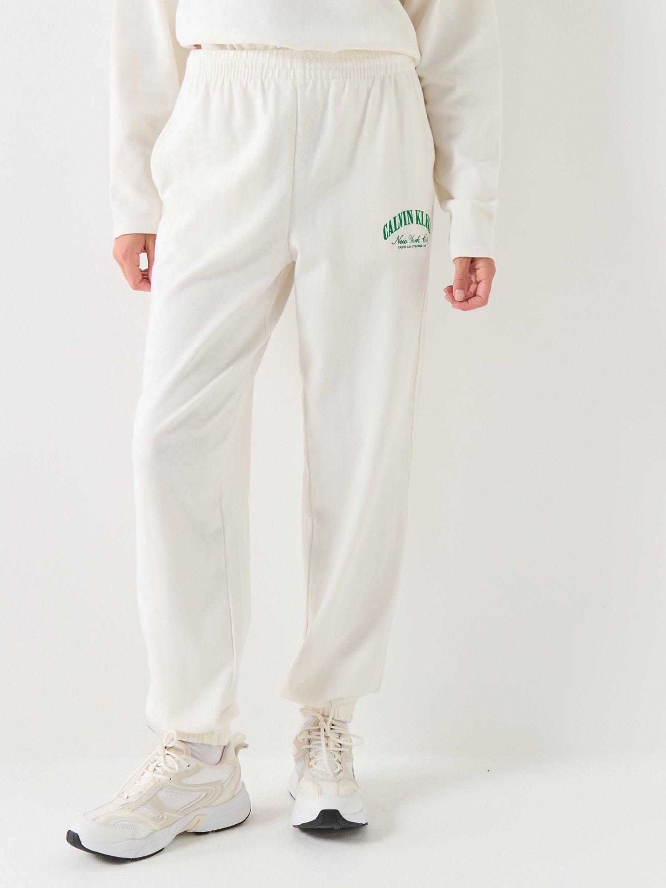 Calvin Klein Gx Jersey Jogger - White