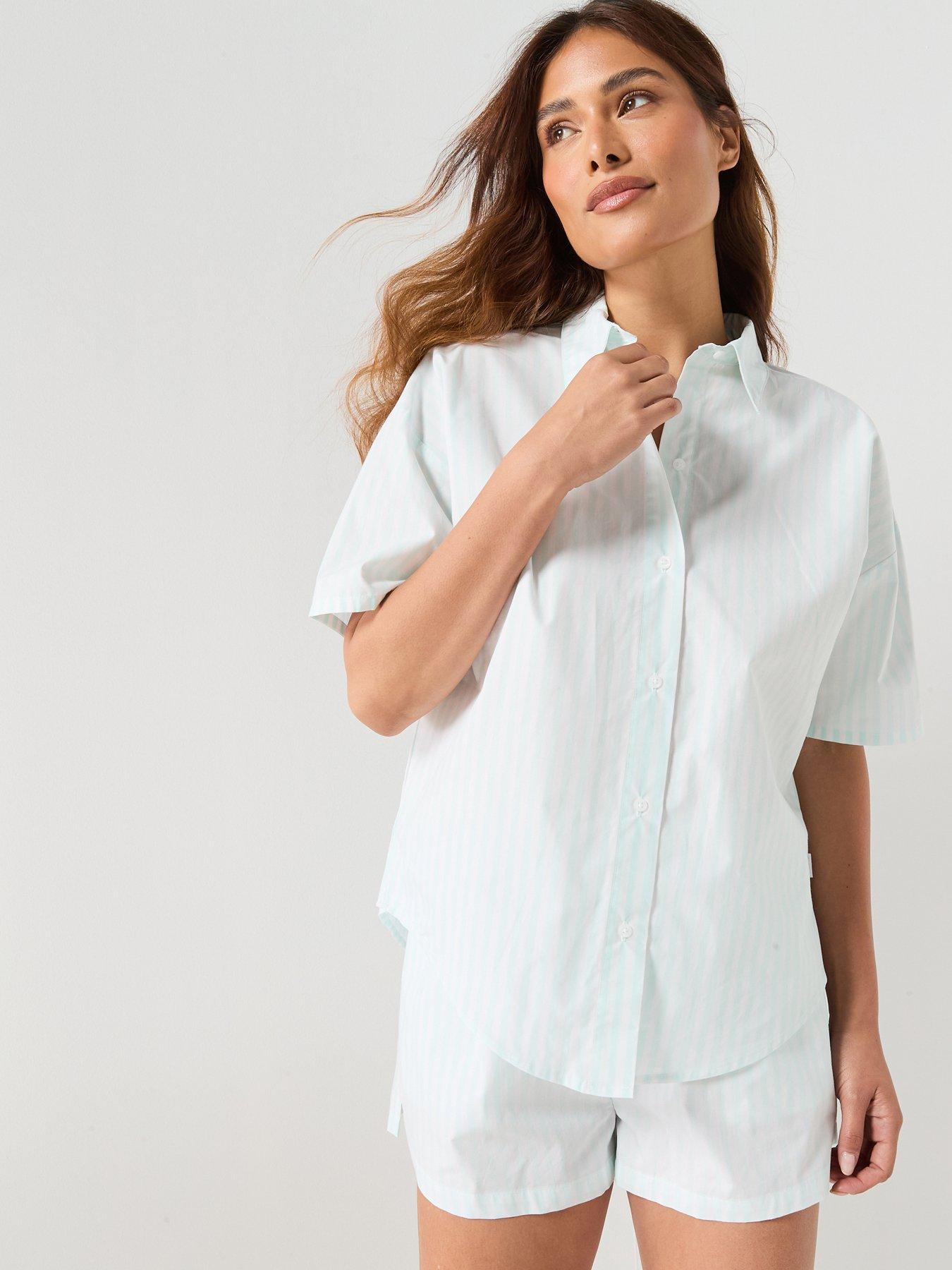 Calvin Klein S/S Shirt Short Set - Green