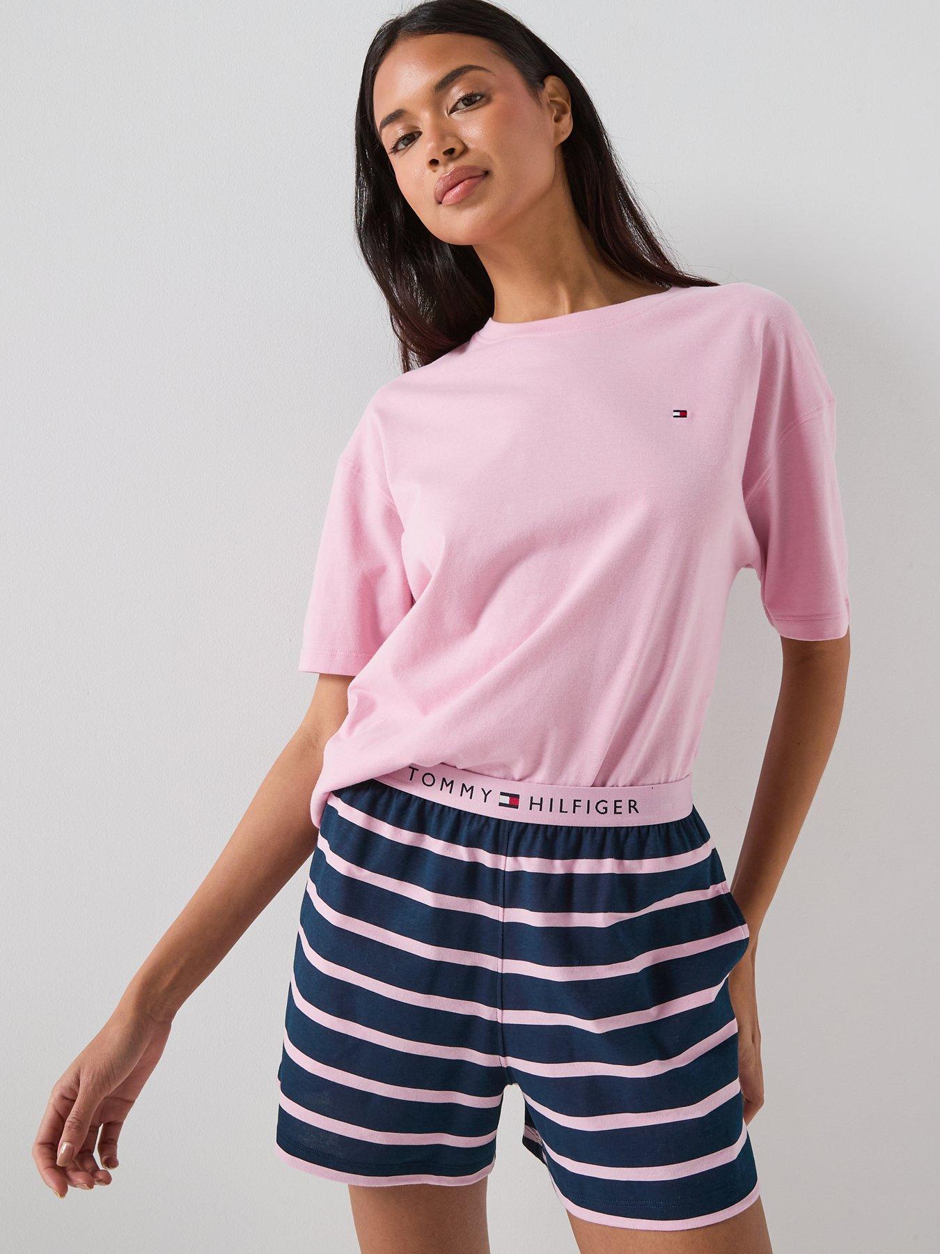 Image 4 of 6 of Tommy Hilfiger Short Sleeve Pyjama Short Set - Pink