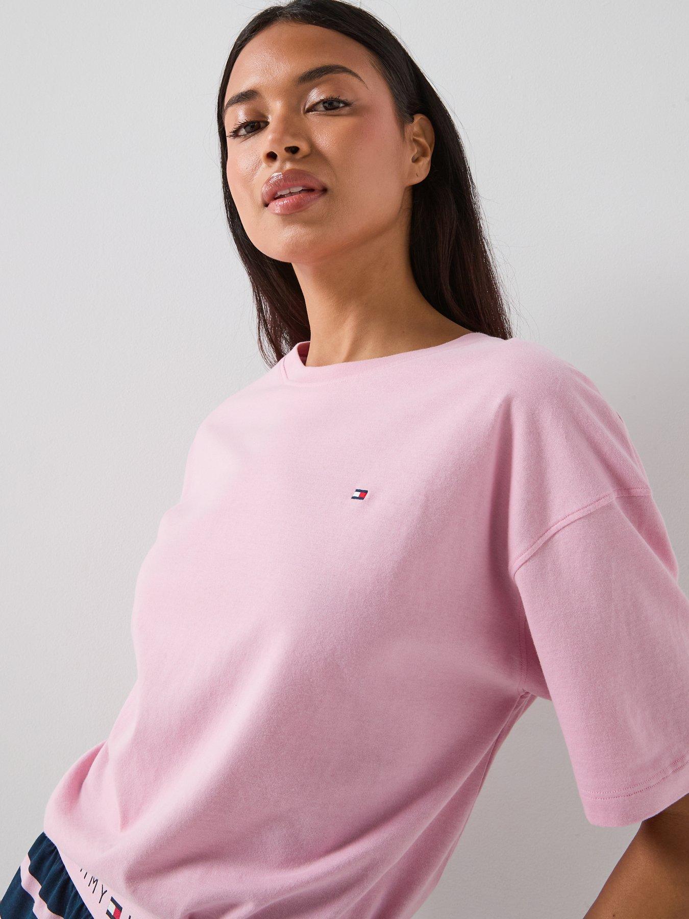 Image 5 of 6 of Tommy Hilfiger Short Sleeve Pyjama Short Set - Pink