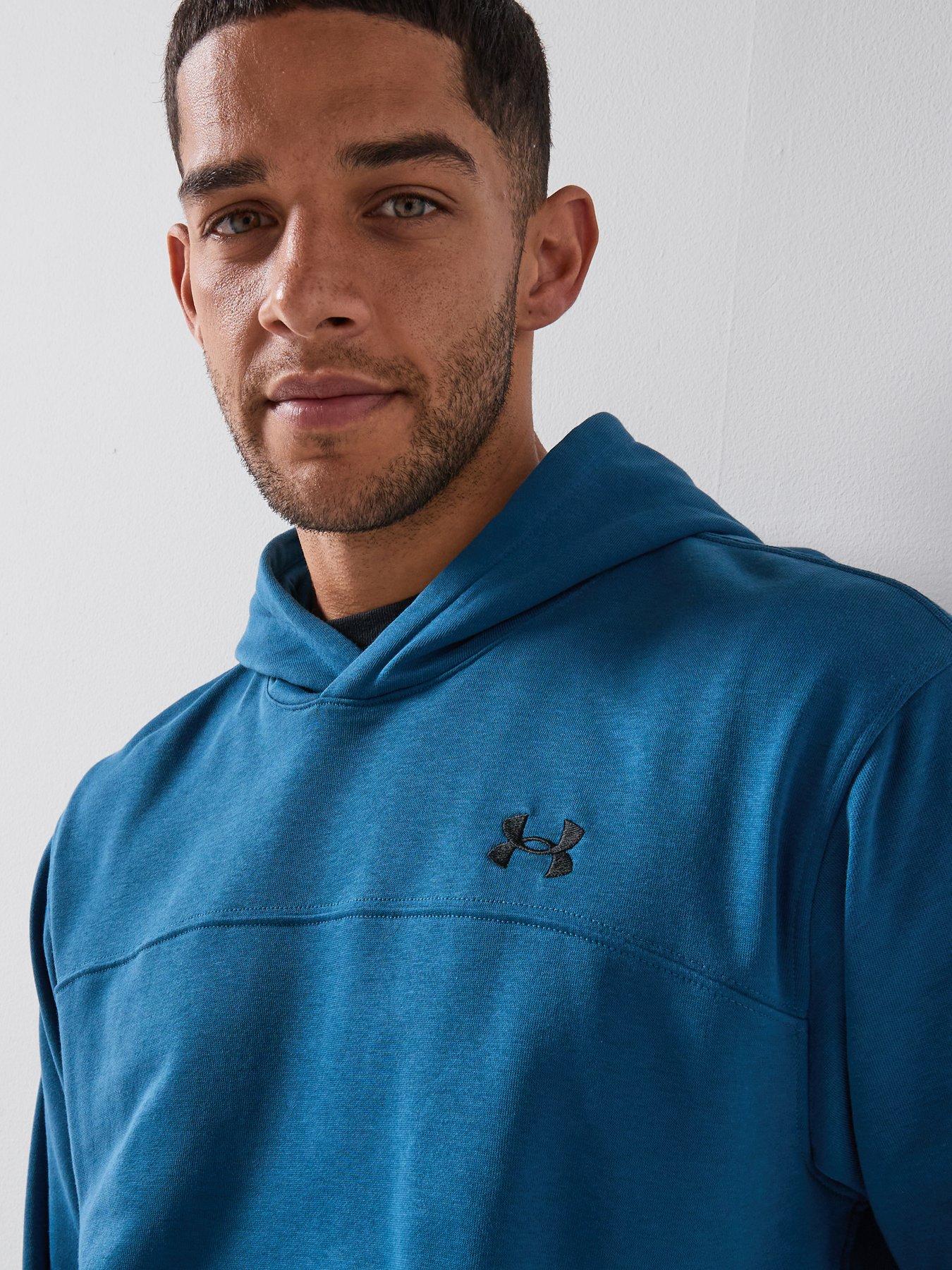 under-armour-mens-training-rival-terry-hoodie-blueoutfit