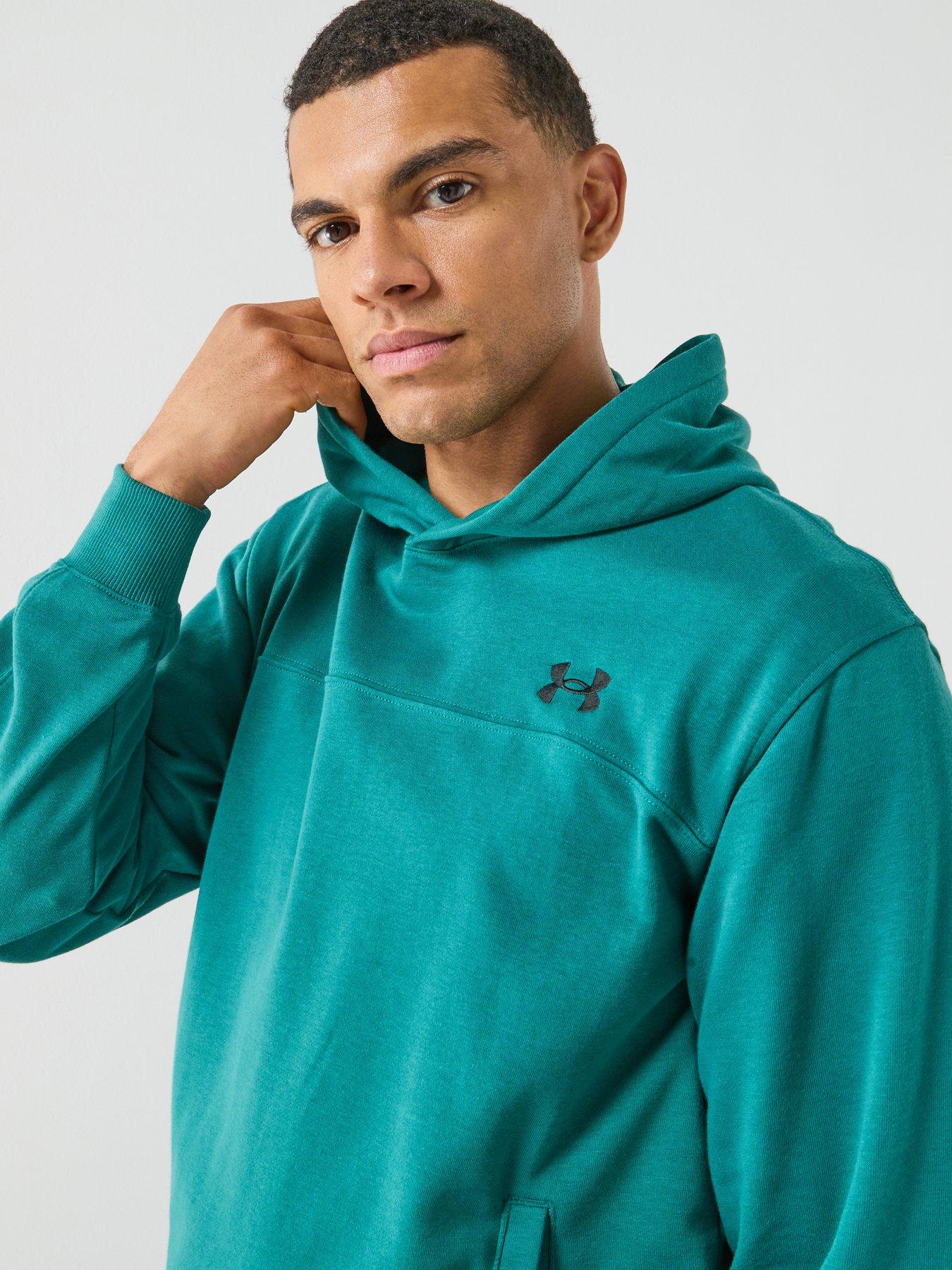 under-armour-mens-training-rival-terry-hoodie-greenoutfit