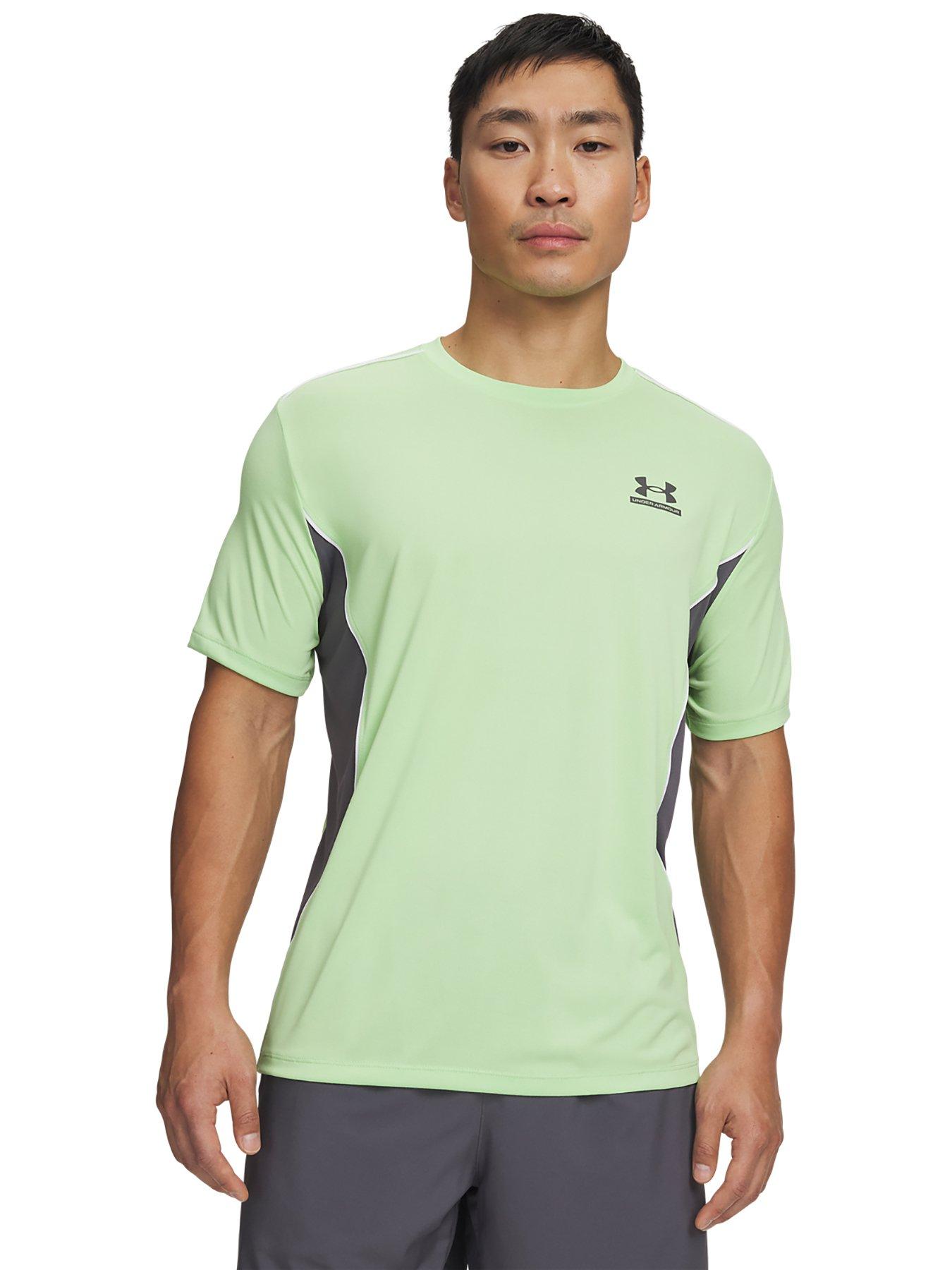 Image 1 of 3 of UNDER ARMOUR Mens Training Tech Short Sleeve Crew - Green