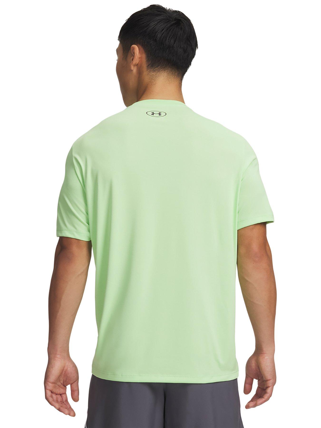 Image 2 of 3 of UNDER ARMOUR Mens Training Tech Short Sleeve Crew - Green